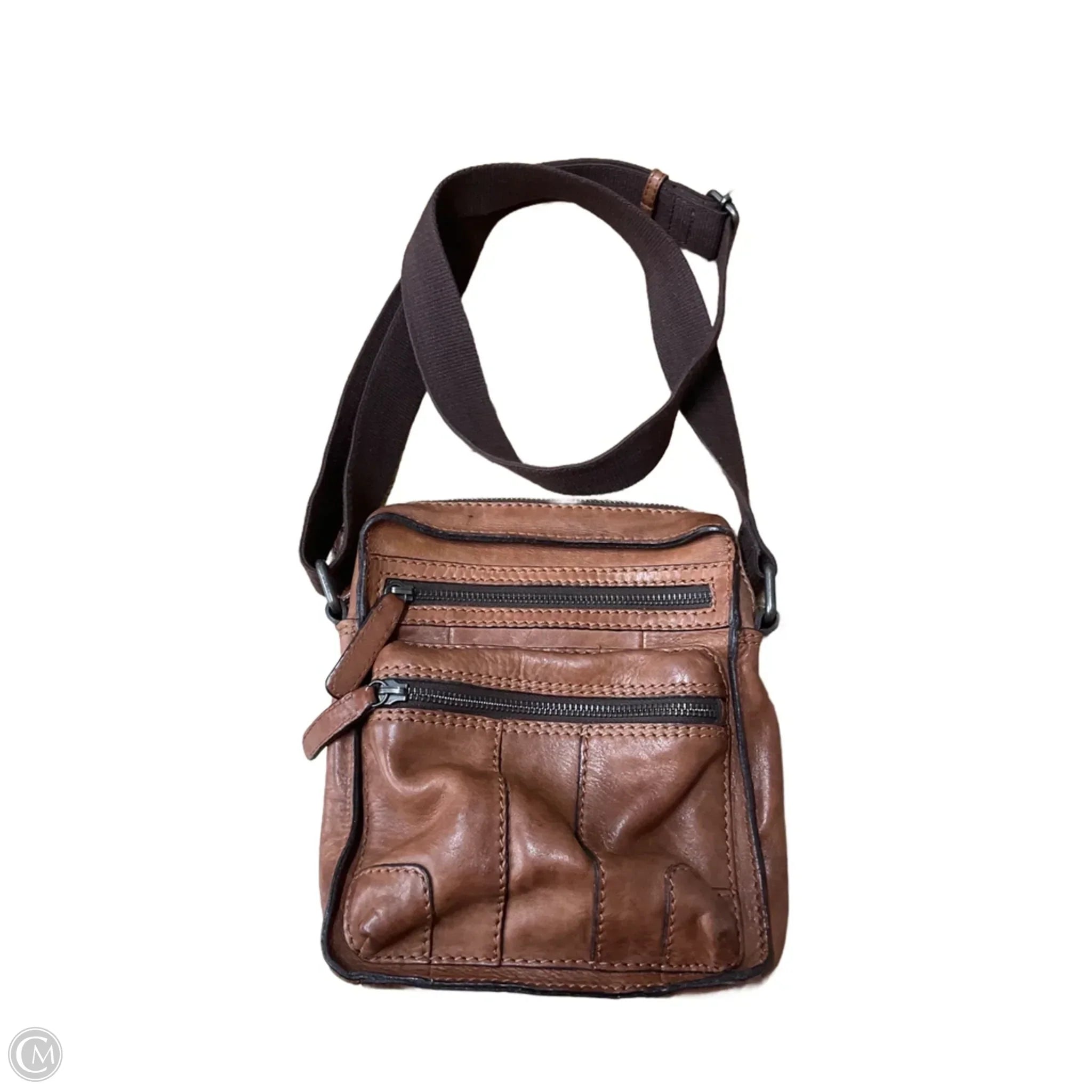 Crossbody Leather By Clothes Mentor, Size: Medium