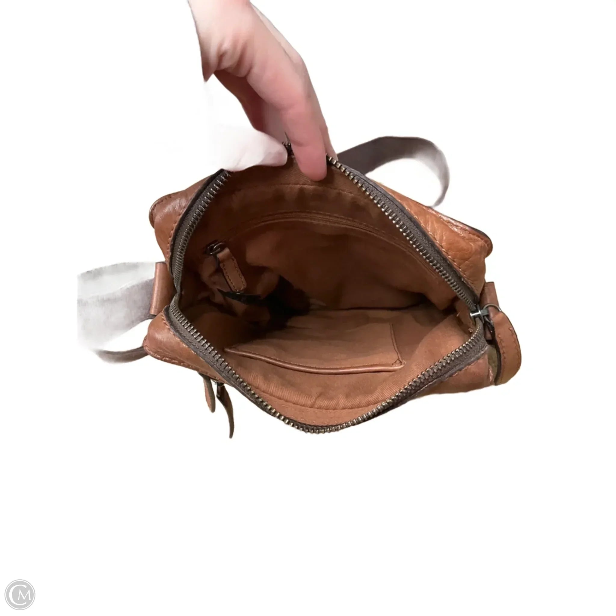 Crossbody Leather By Clothes Mentor, Size: Medium