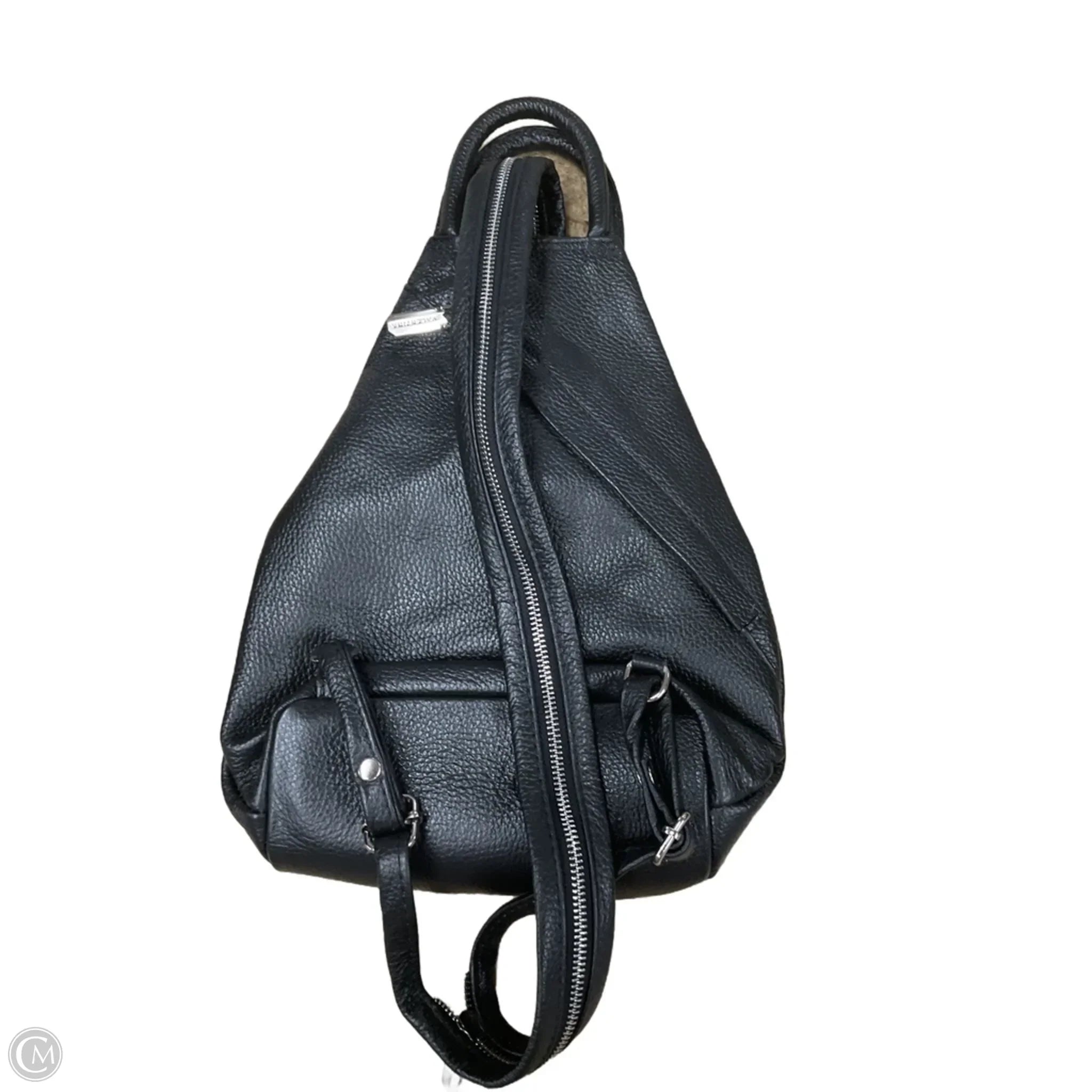 Backpack Leather By Valentina, Size: Medium