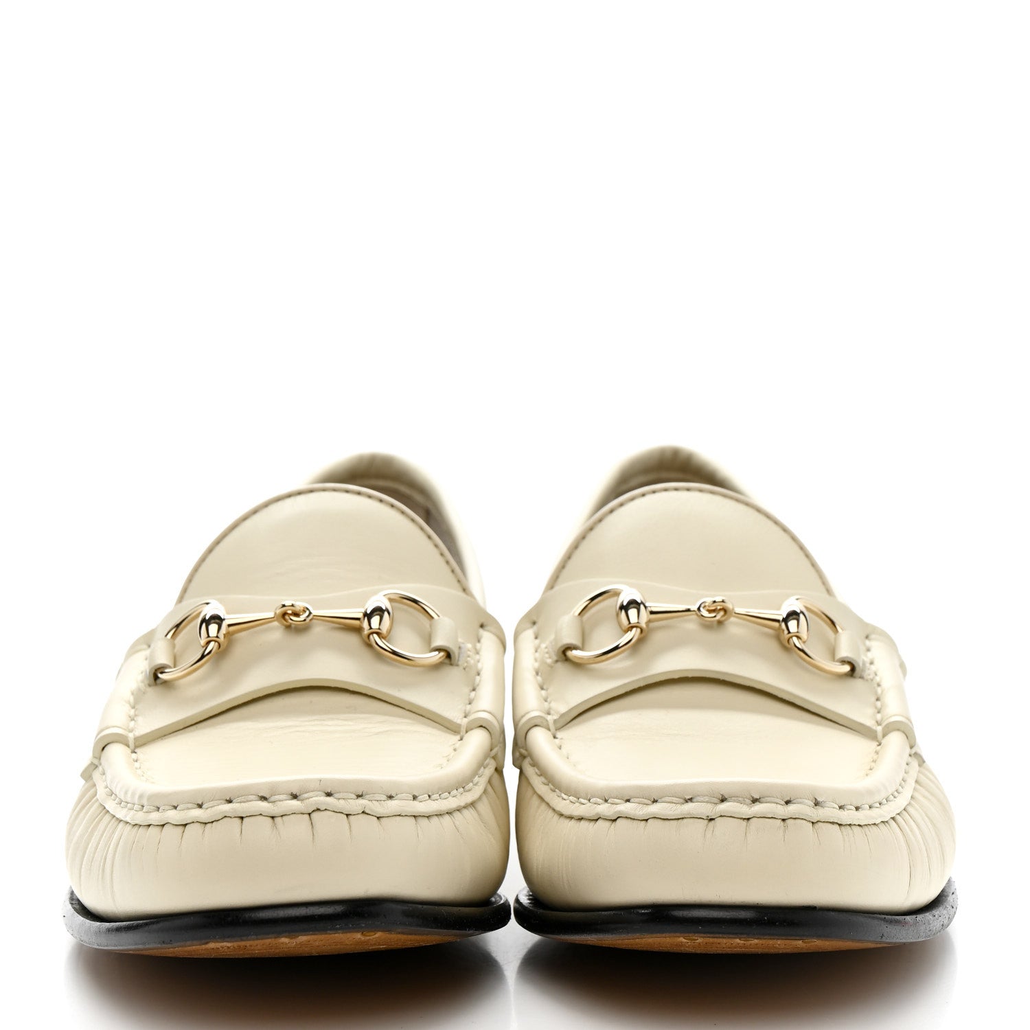 Betis Glamour Calfskin Womens 1953 Horsebit Loafers 37.5 Mystic White