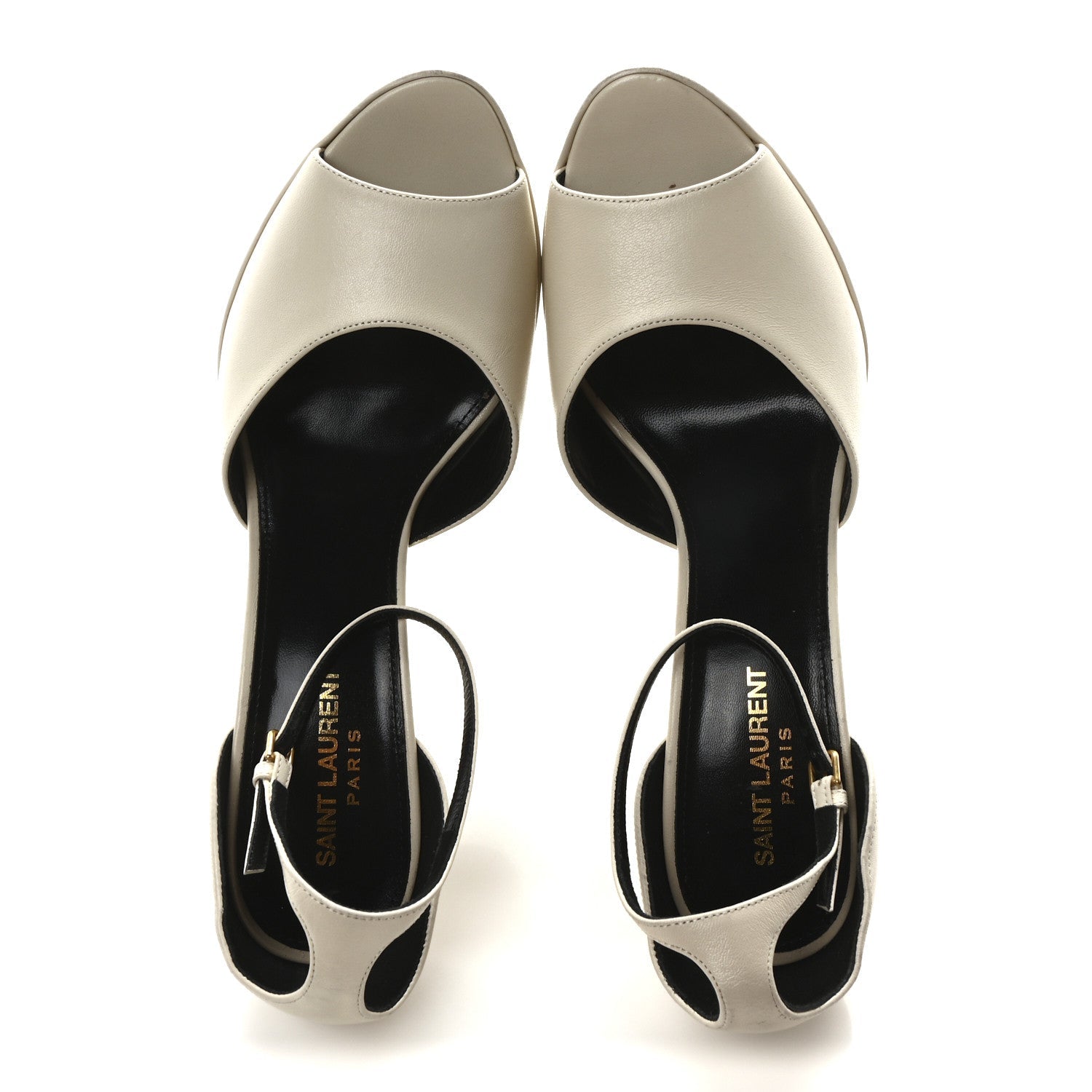 Goatskin Belfagor Jodie 95 Platform Sandals  41 Pearl