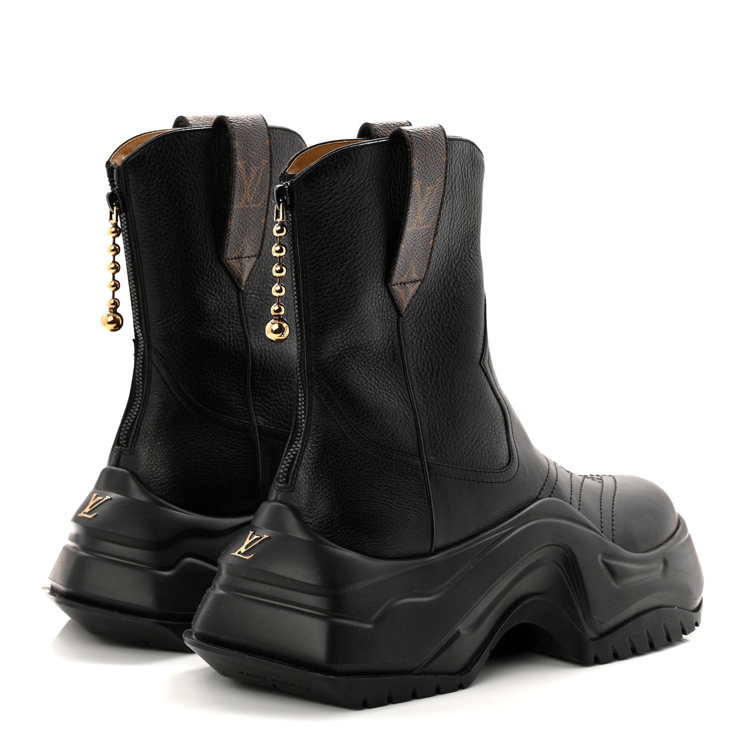 Monogram LV Archlight 2.0 Platform Ankle Boots 39 Black