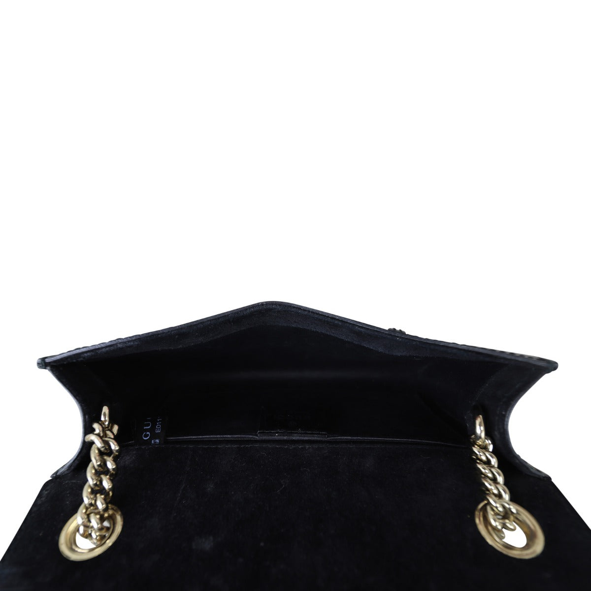 Gucci Emily Patent Mini Chain Shoulder Bag