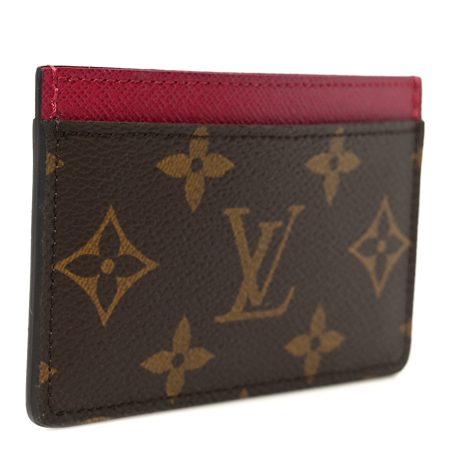 Monogram Card Holder Fuchsia