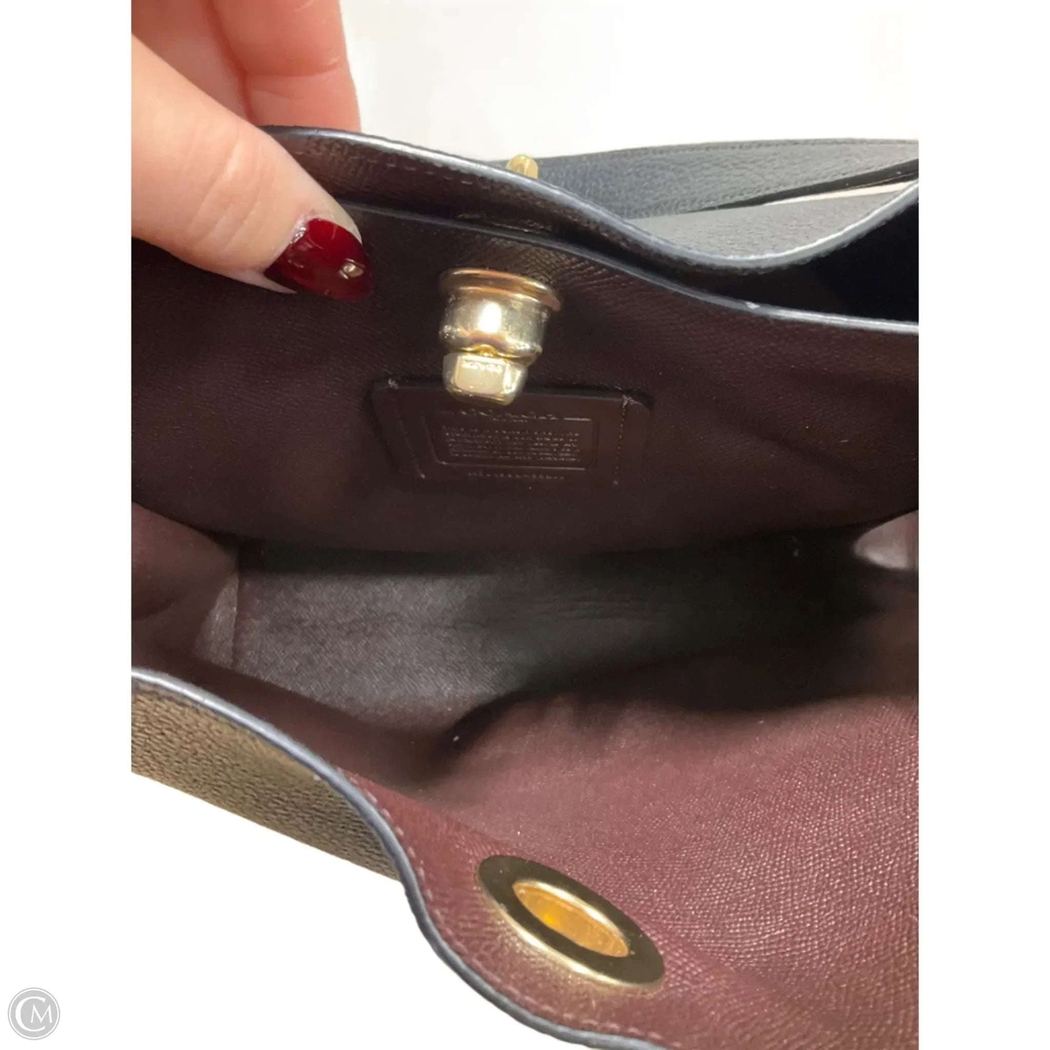 Handbag Designer By Coach, Size: Medium