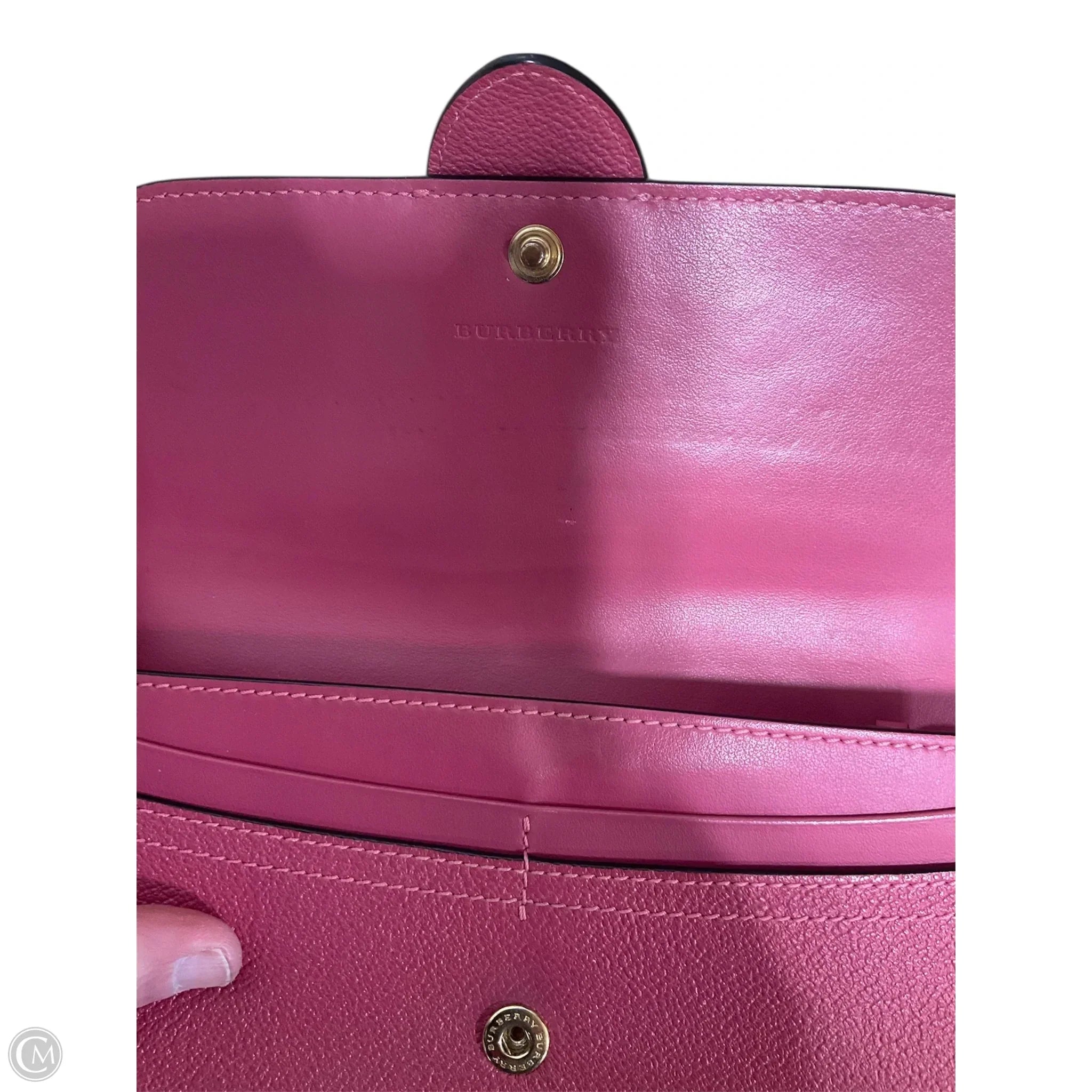 Wallet Luxury Designer By Burberry, Size: Large