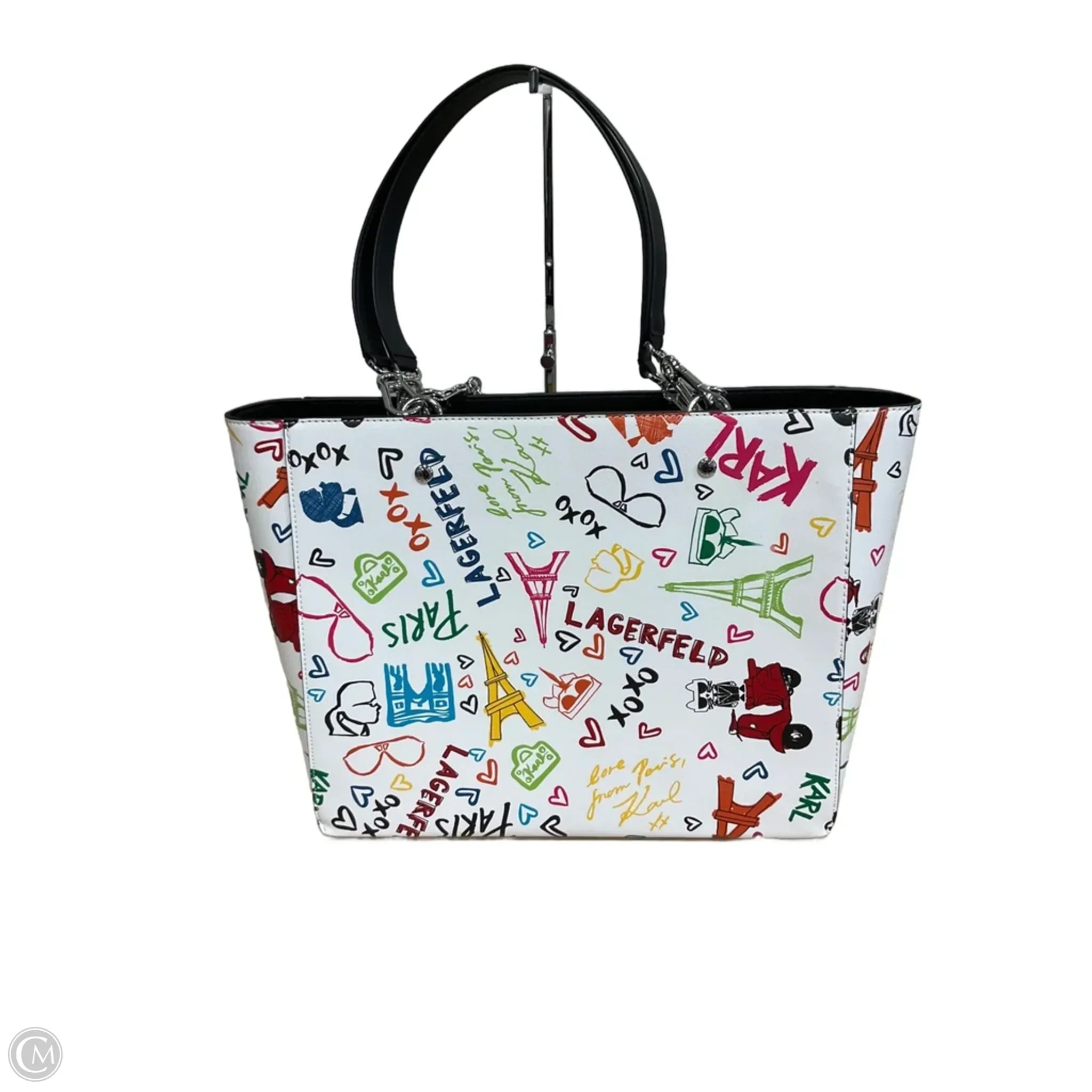 Tote Designer By Karl Lagerfeld, Size: Large