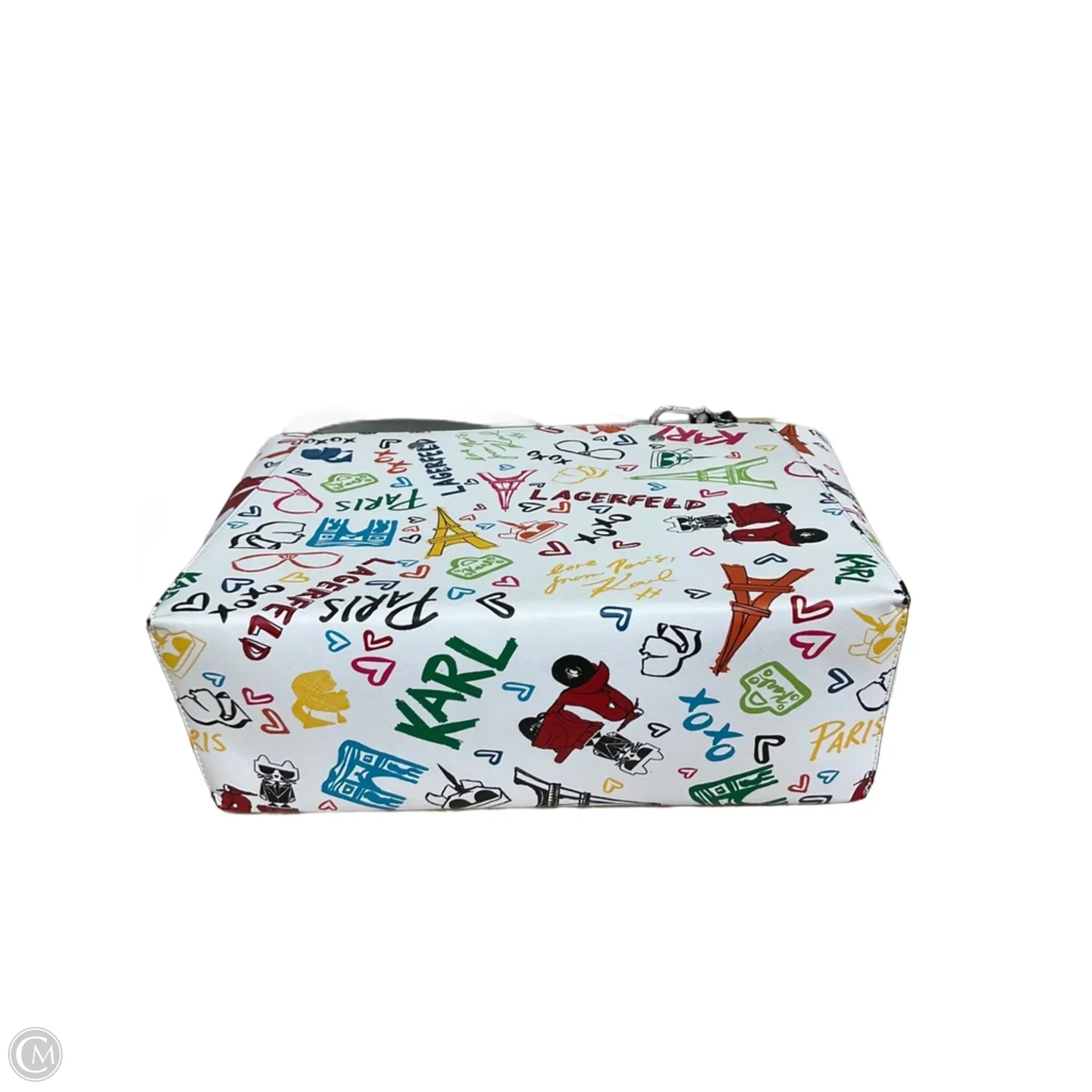 Tote Designer By Karl Lagerfeld, Size: Large