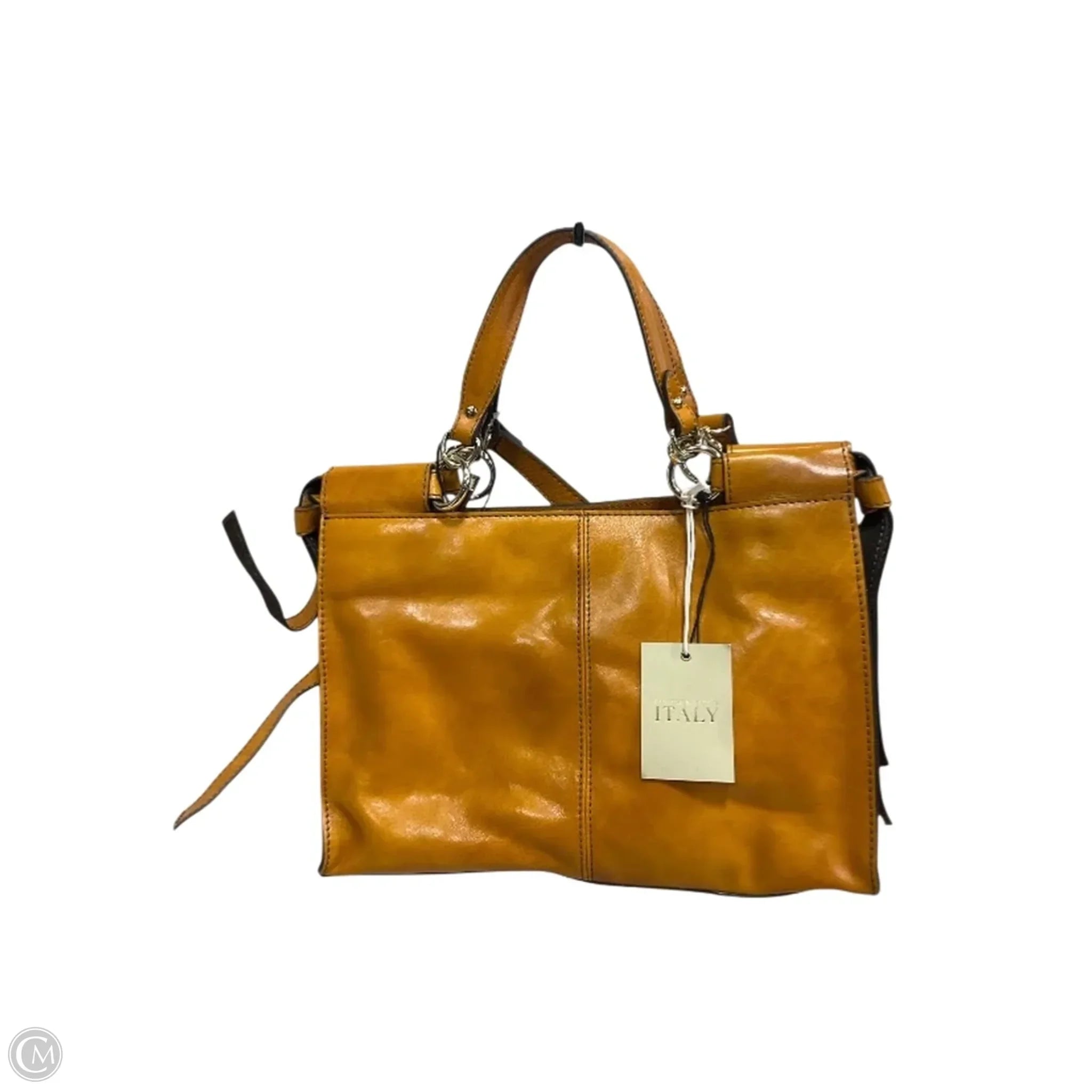 Handbag Leather By Clothes Mentor, Size: Medium
