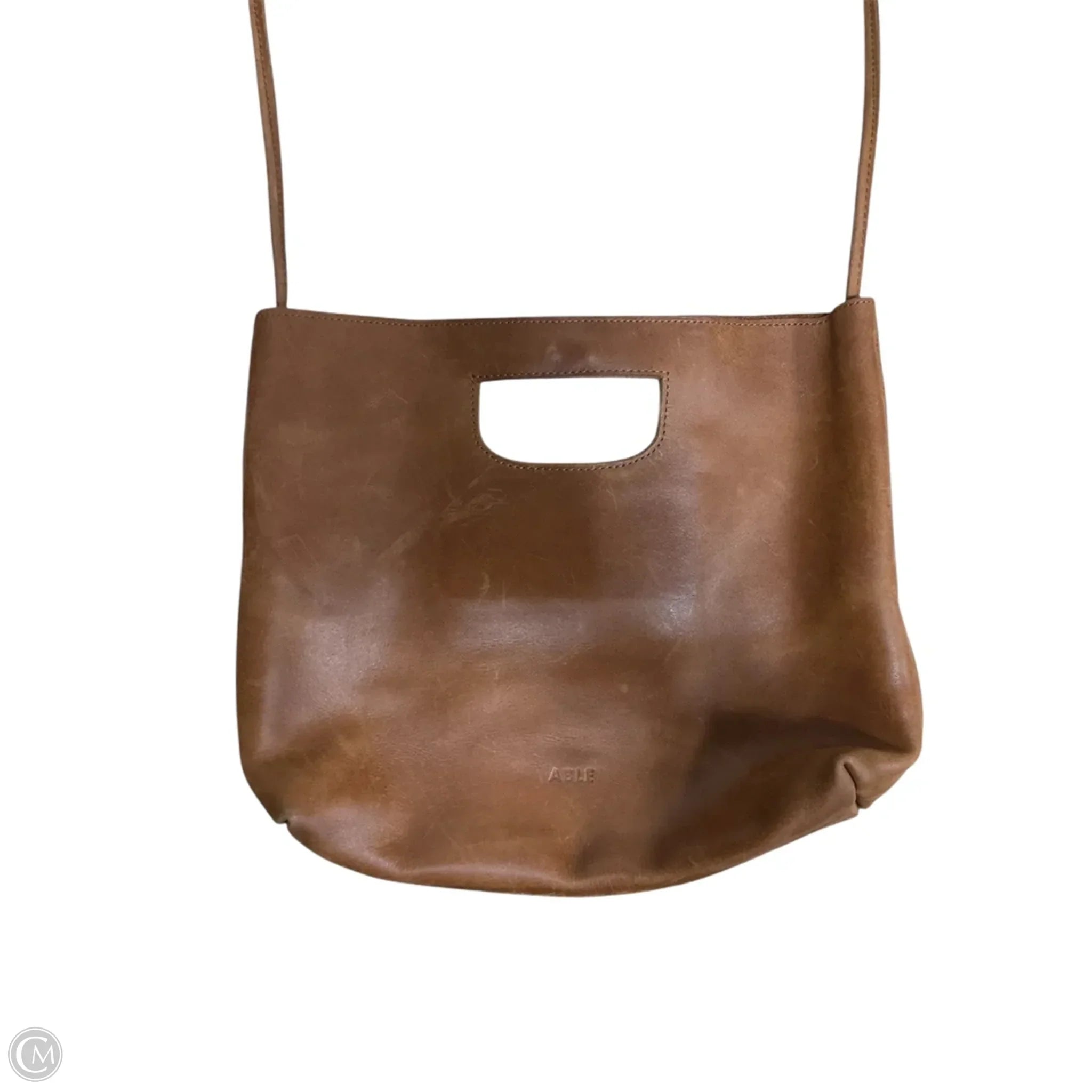 Crossbody Leather By Able, Size: Medium