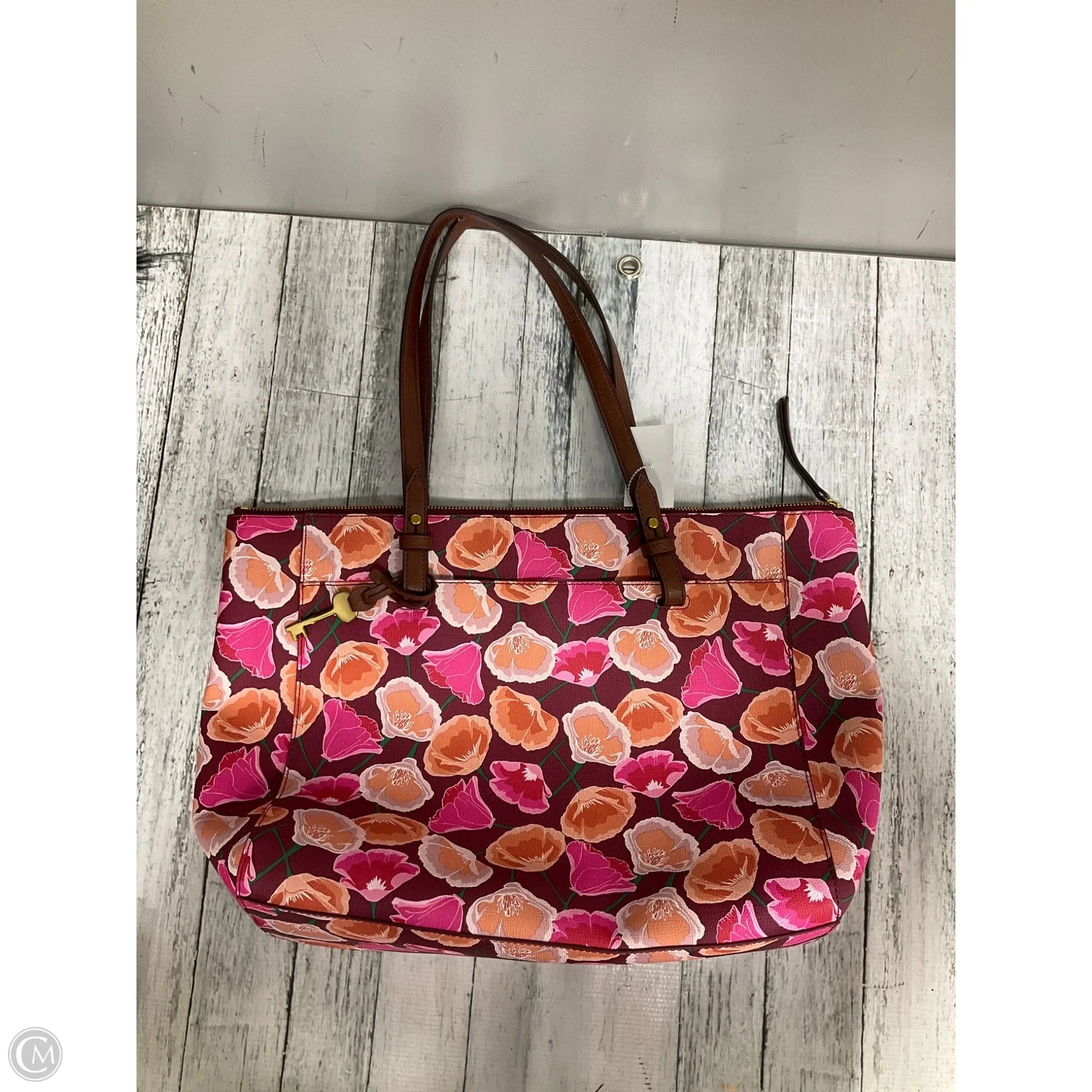 Handbag By Fossil, Size: Large