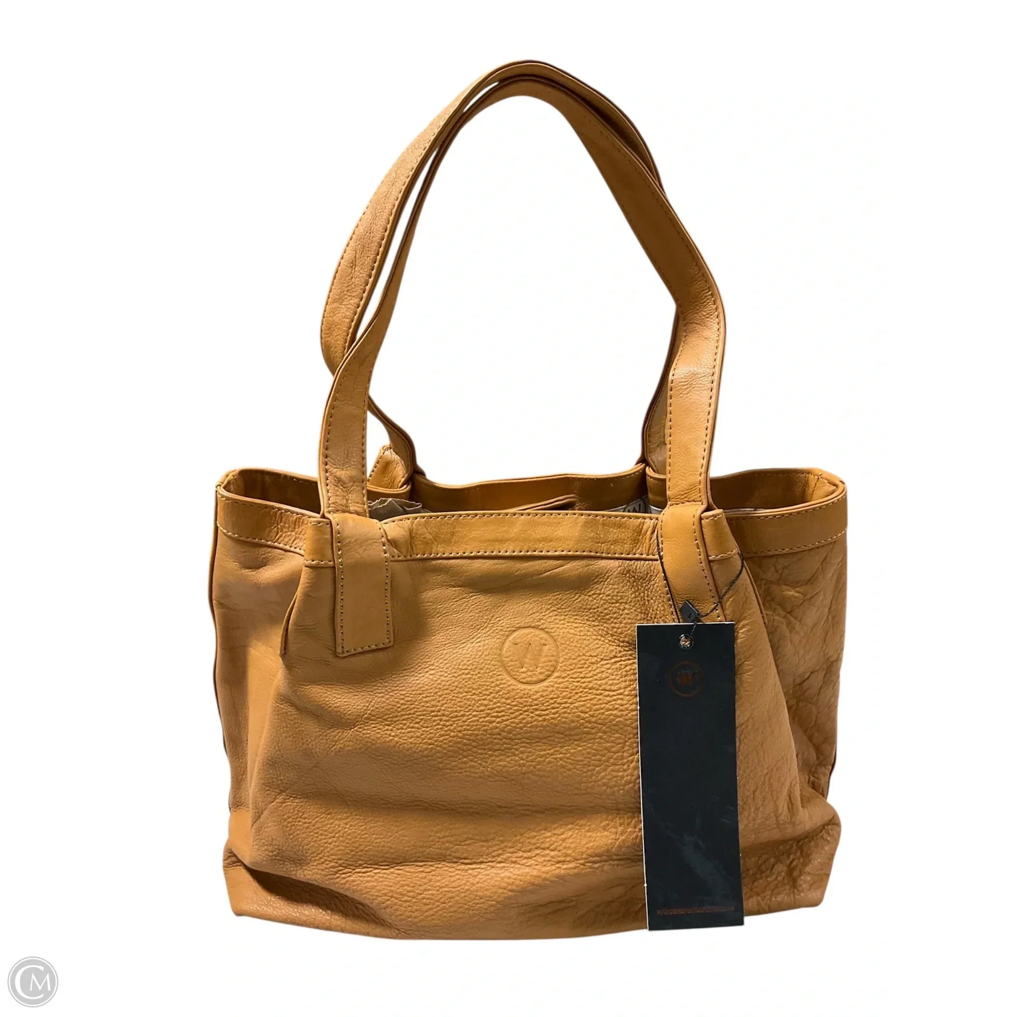 Handbag Leather By Cma, Size: Medium