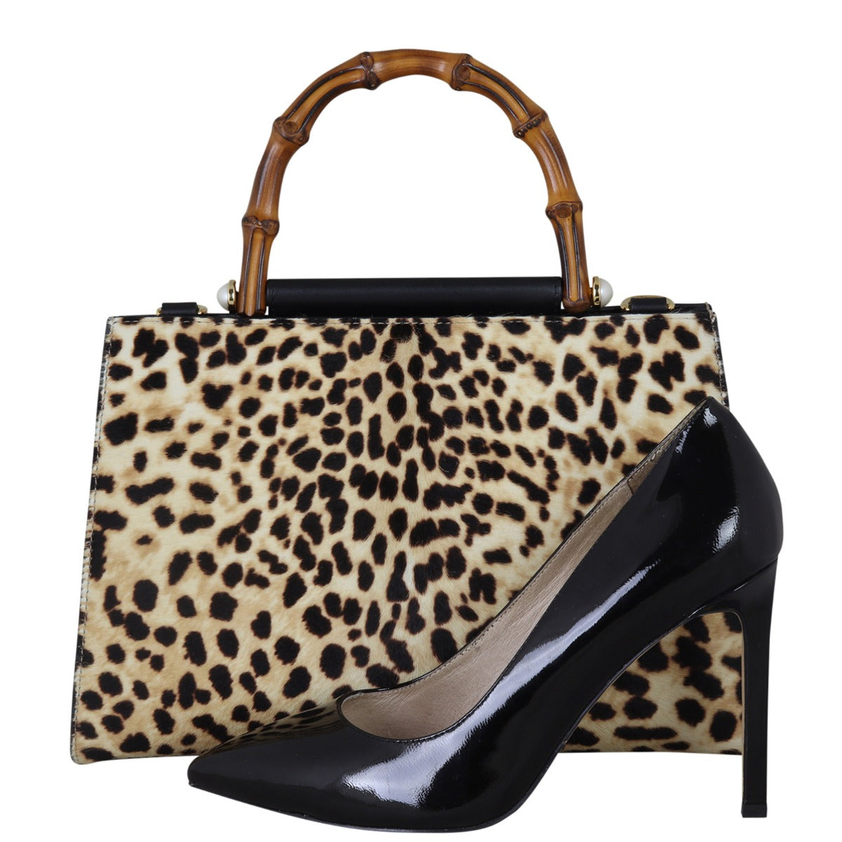 Gucci Nymphaea Top Handle Calf Hair Bag