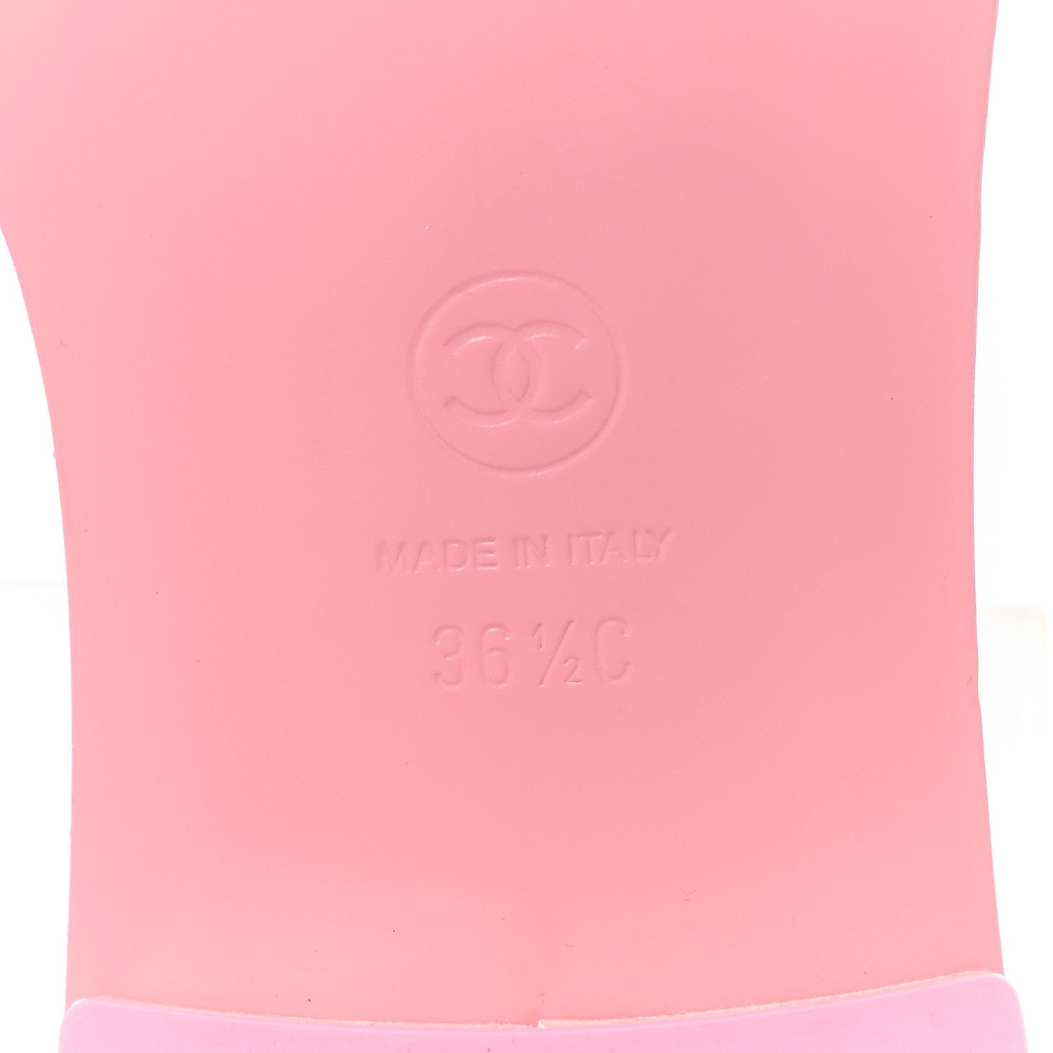 Cotton Logo Mule Sandals 36.5 Pink White