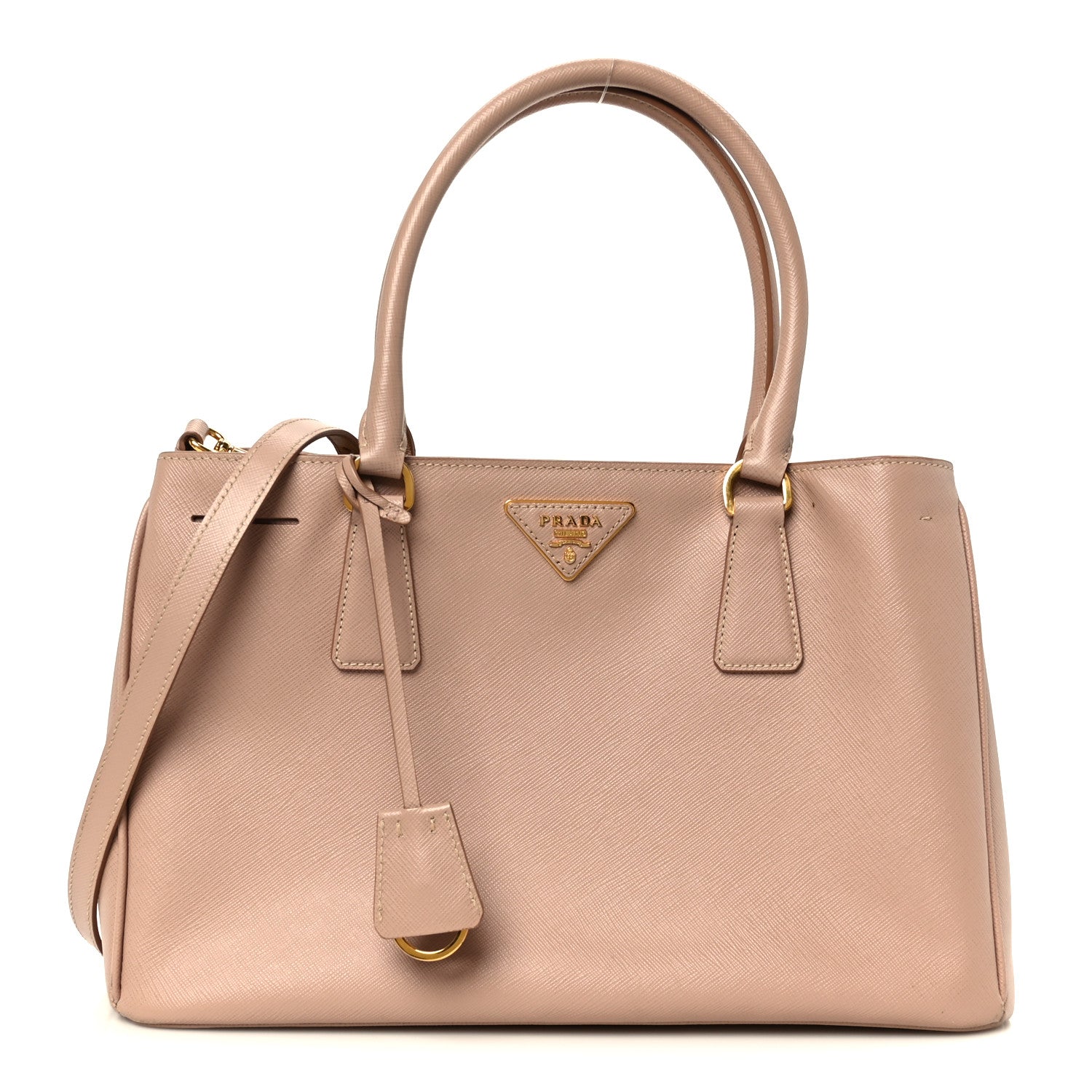 Saffiano Medium Galleria Double Zip Tote Cammeo