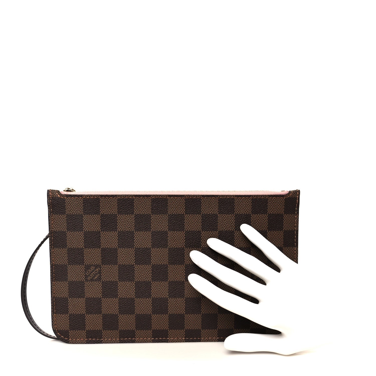 Damier Ebene Neverfull MM GM Pochette Rose Ballerine