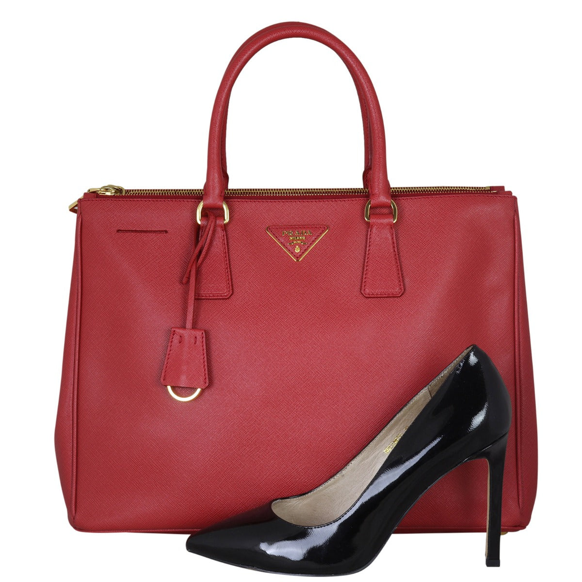 Prada Saffiano Lux Galleria Double Zip Tote Large