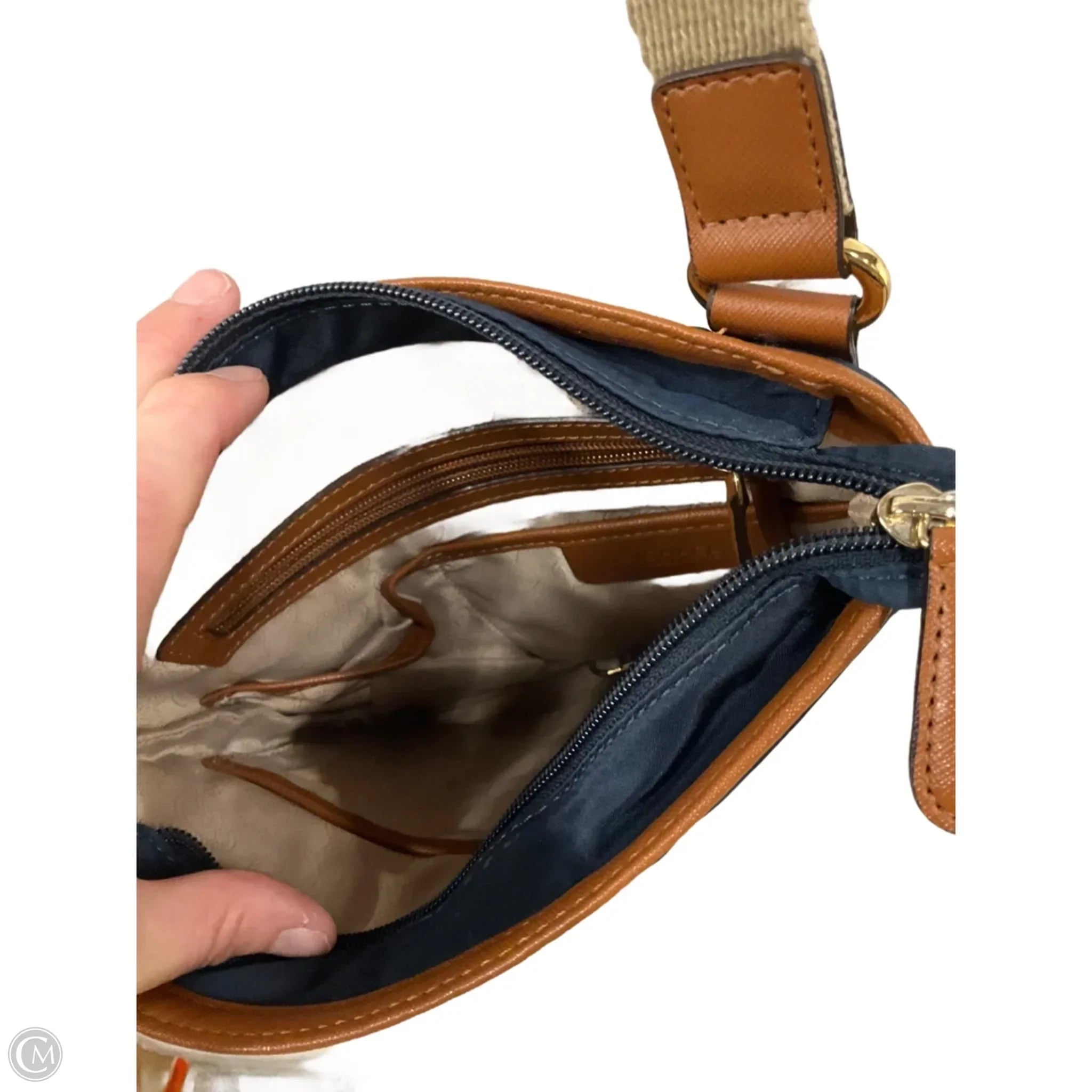 Crossbody Designer By Michael Kors, Size: Medium