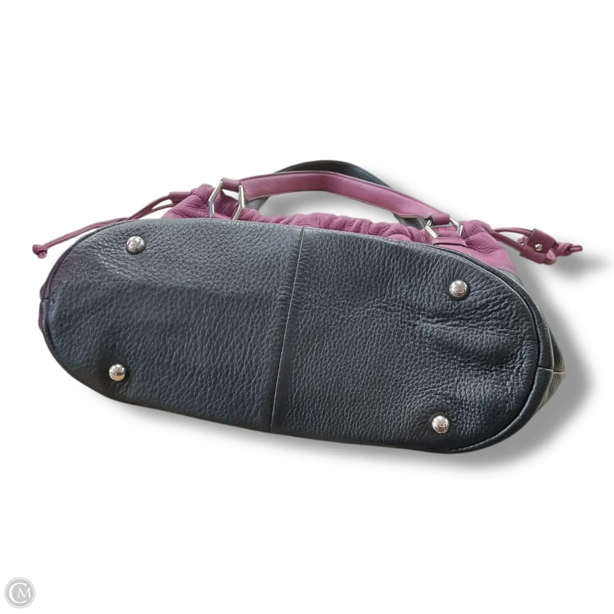 Handbag Leather By Makowsky, Size: Medium
