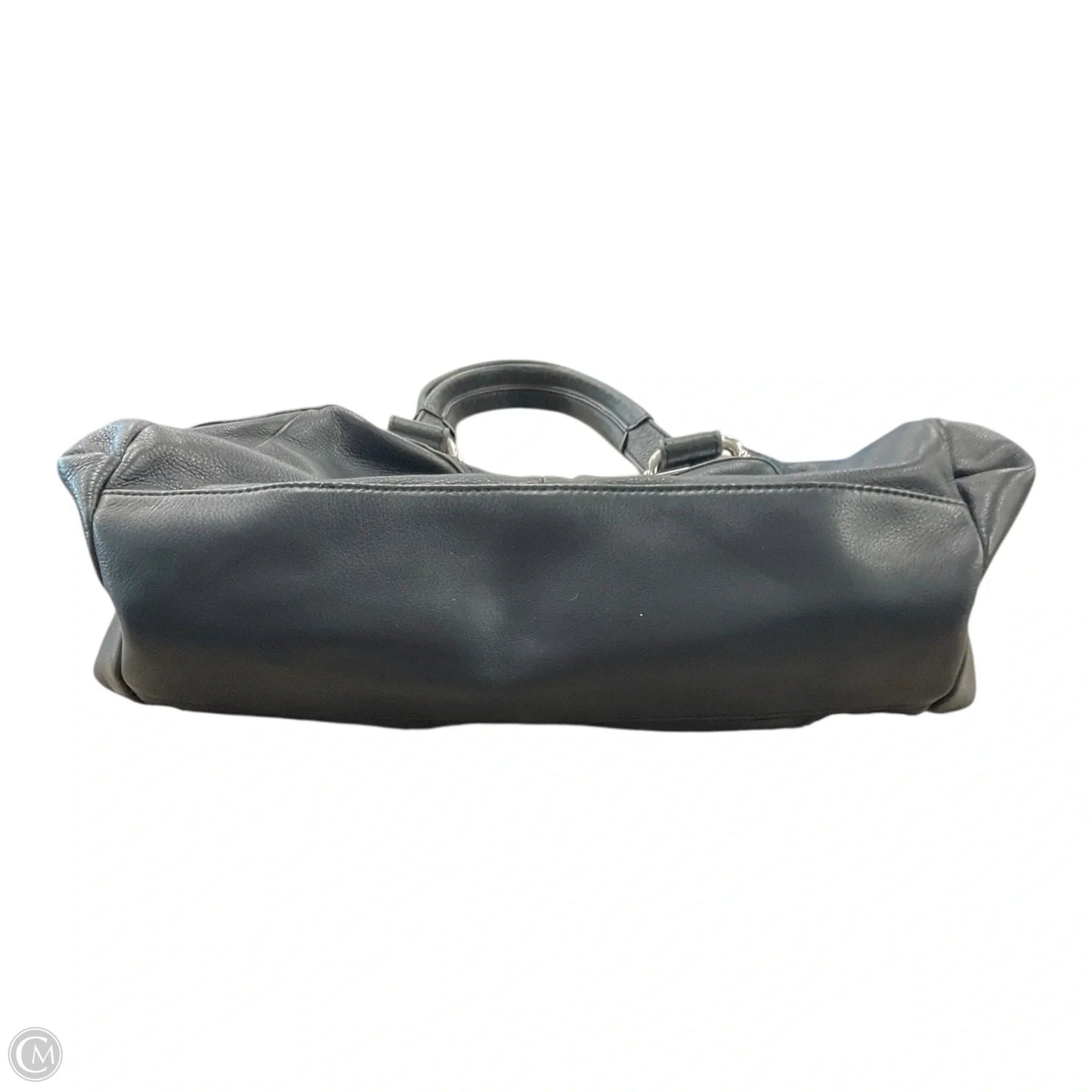 Handbag Leather By Makowsky, Size: Medium