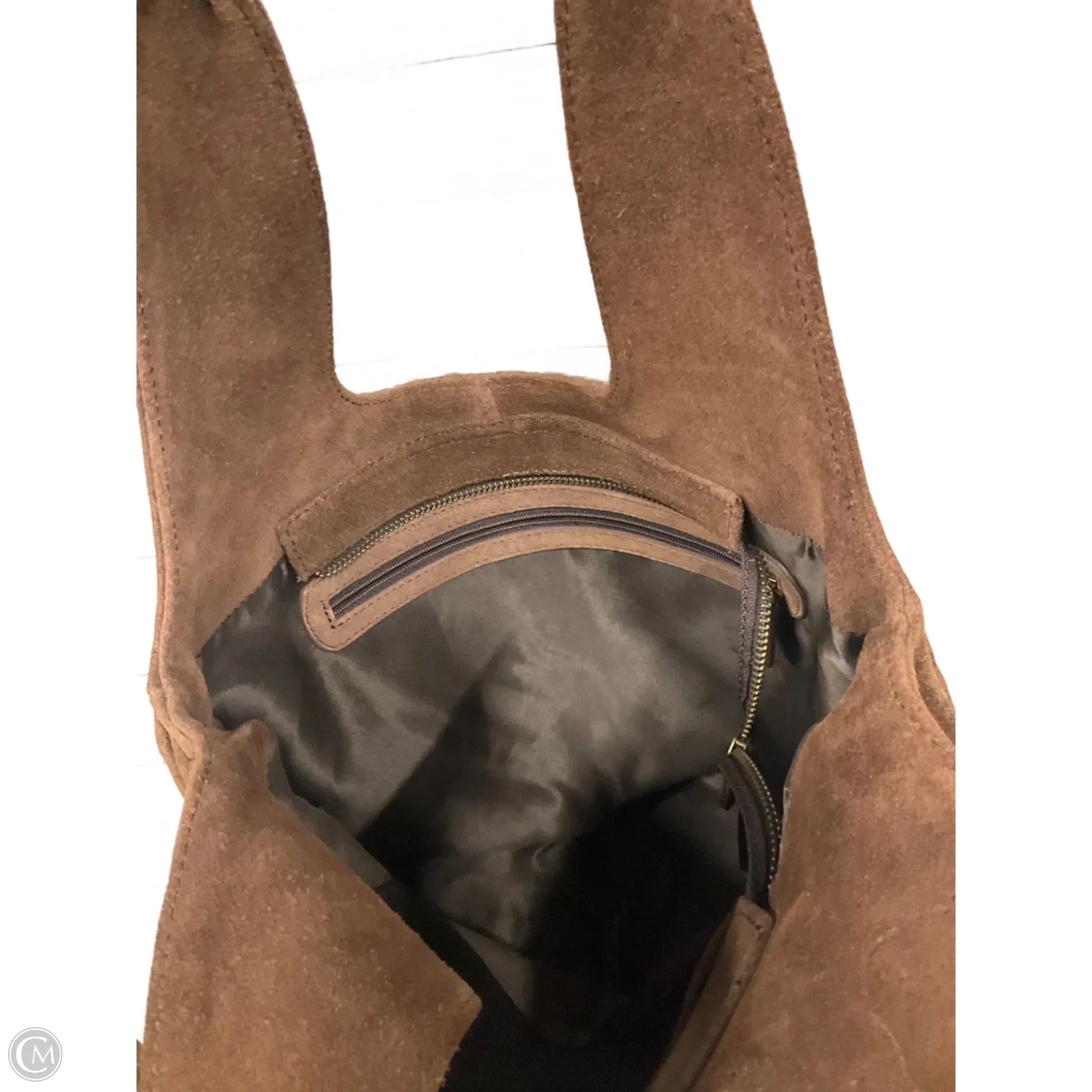 Handbag Leather By Clothes Mentor, Size: Medium