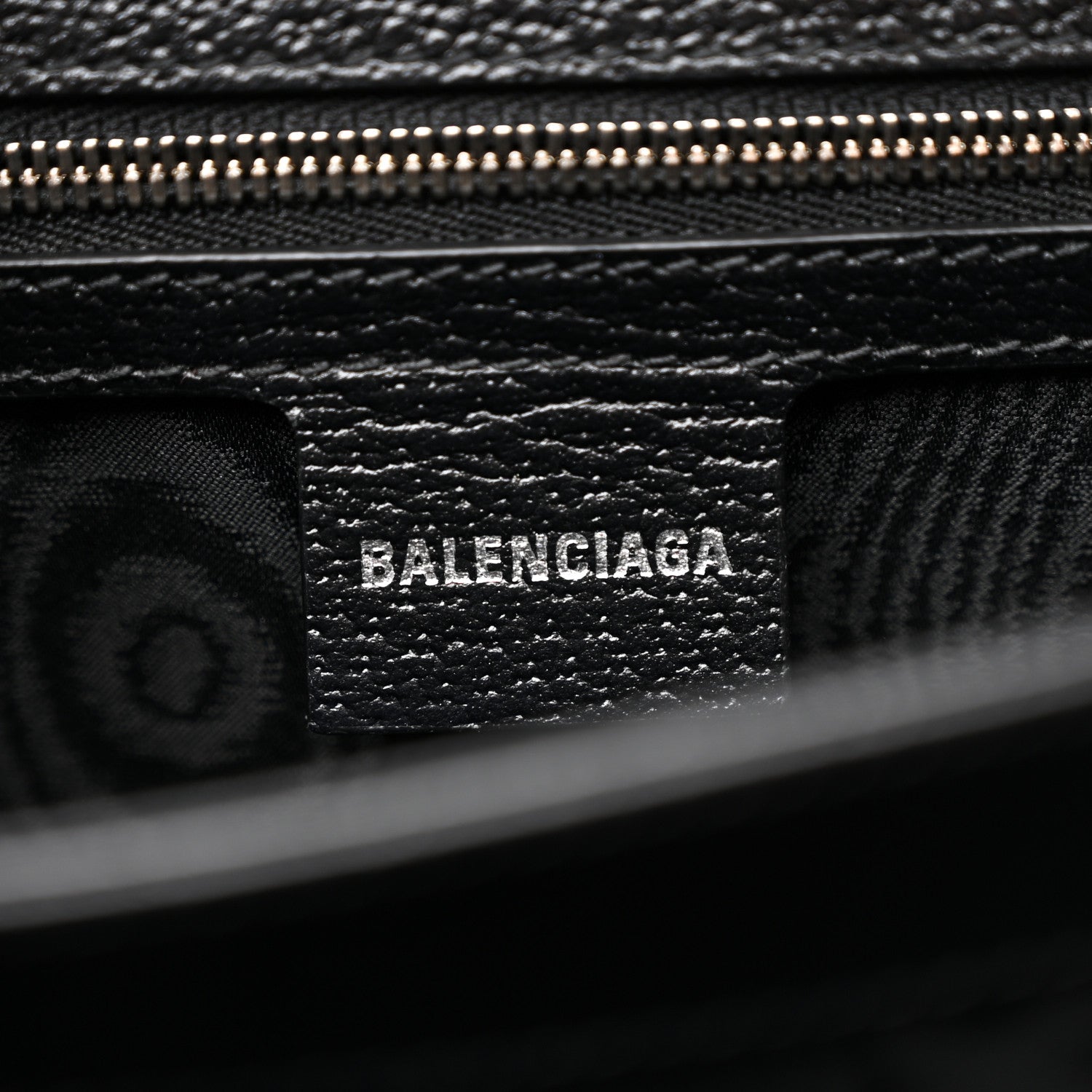 X BALENCIAGA BB Supreme Monogram Web Small Top Handle Bag Black