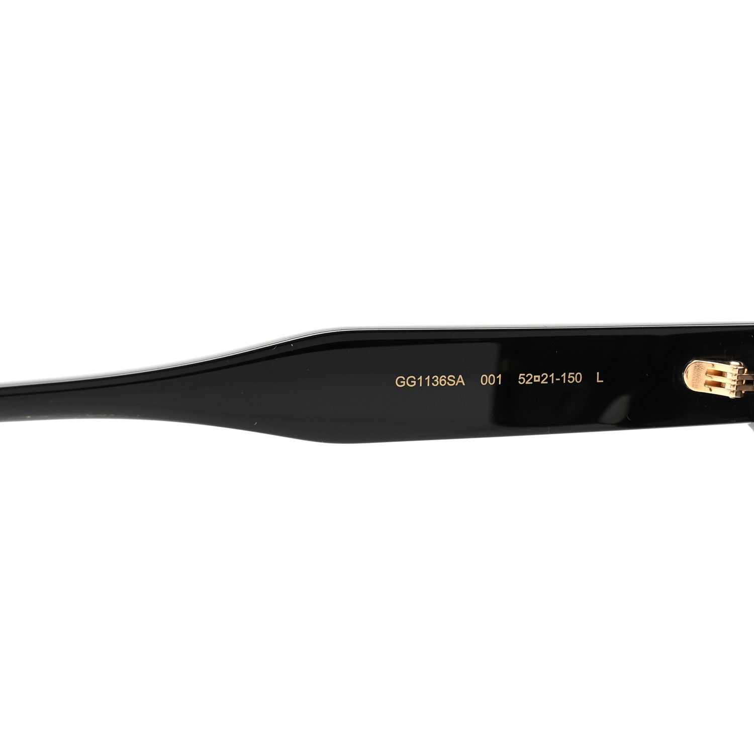 Acetate Square Frame Sunglasses GG1136SA Black