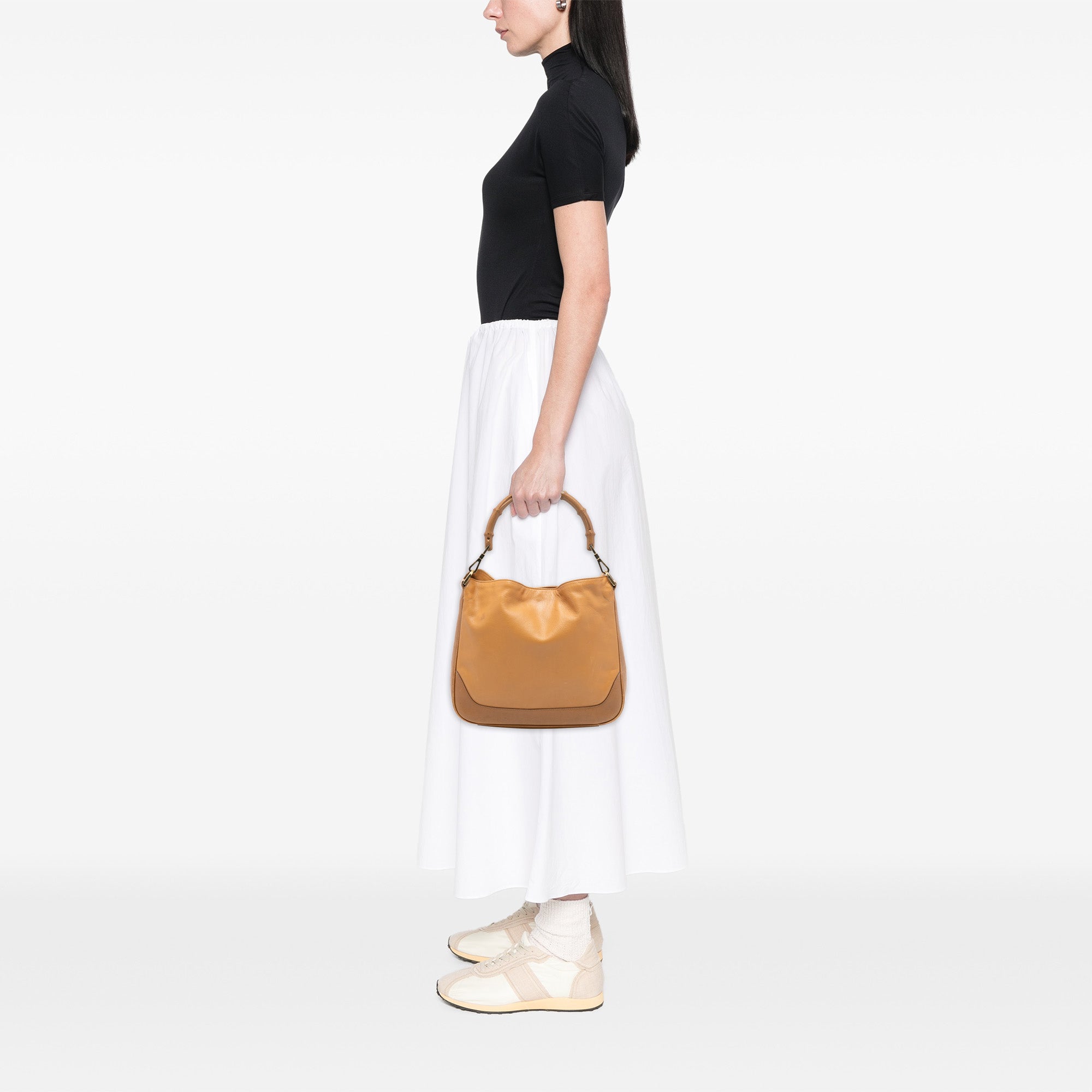 Diana Bamboo Shoulder Bag Leather Medium