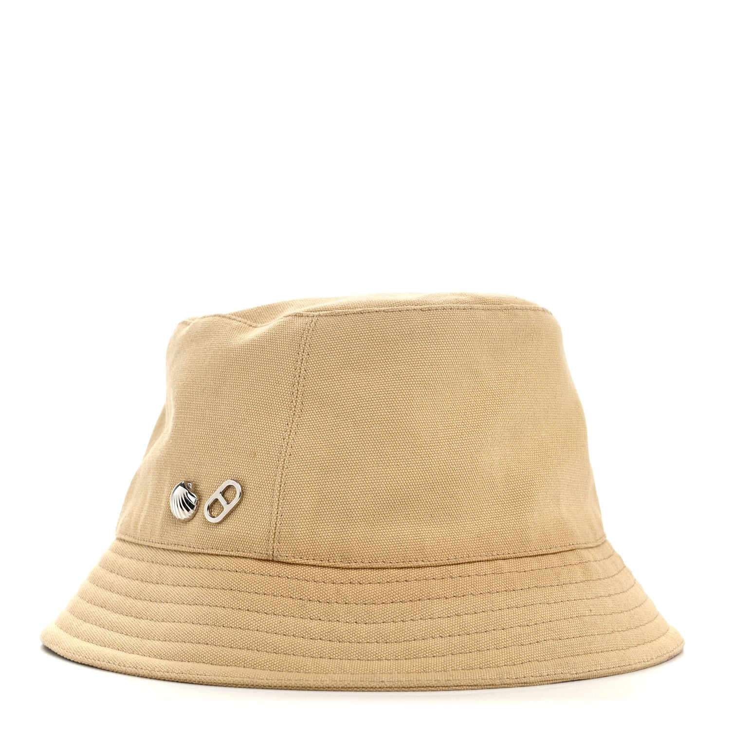Cotton Canvas Calvi Seashell Bucket Hat 57 Naturel