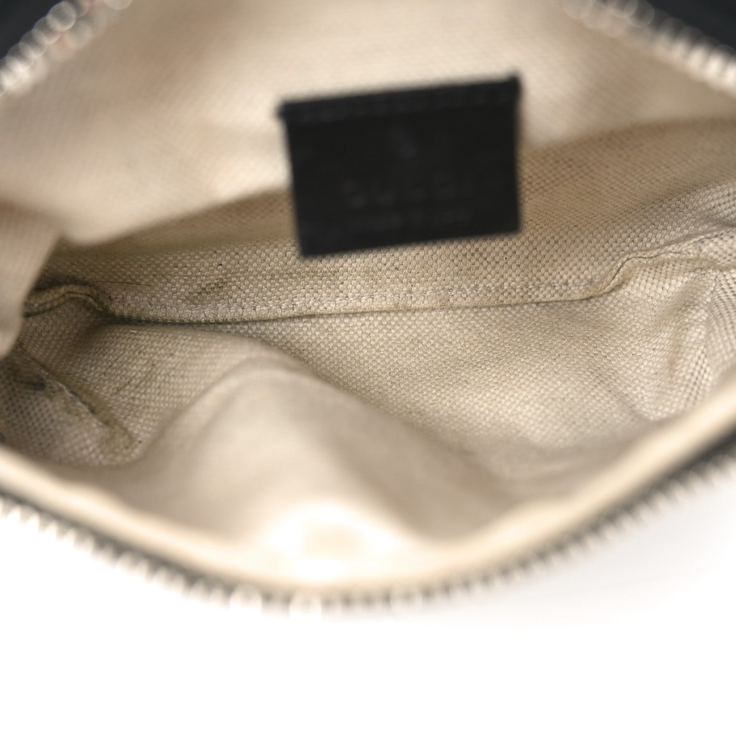 Calfskin GG Tennis Embossed Belt Bag Black
