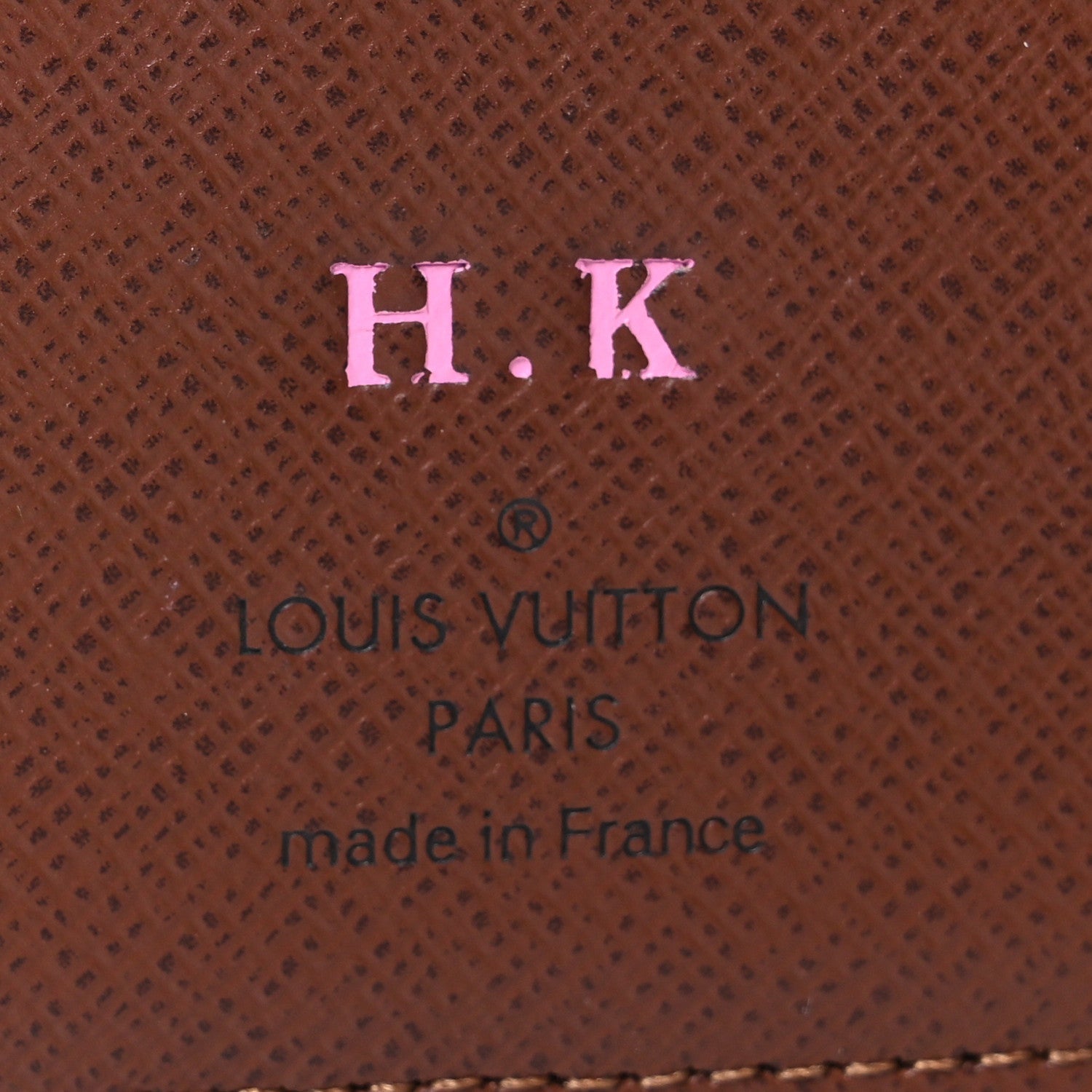 Monogram Pocket Agenda Cover