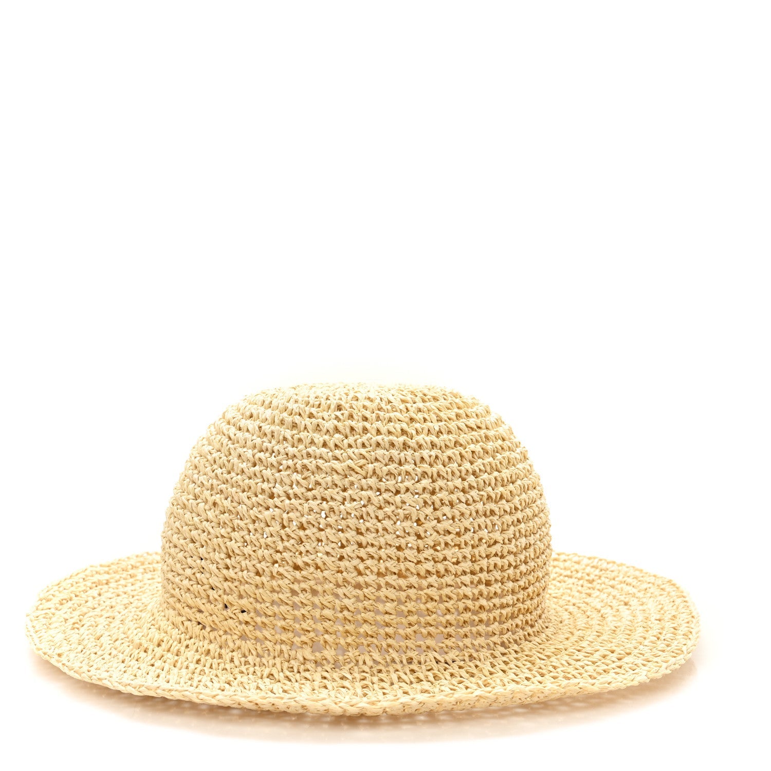 Straw Wide Brim Hat L Beige
