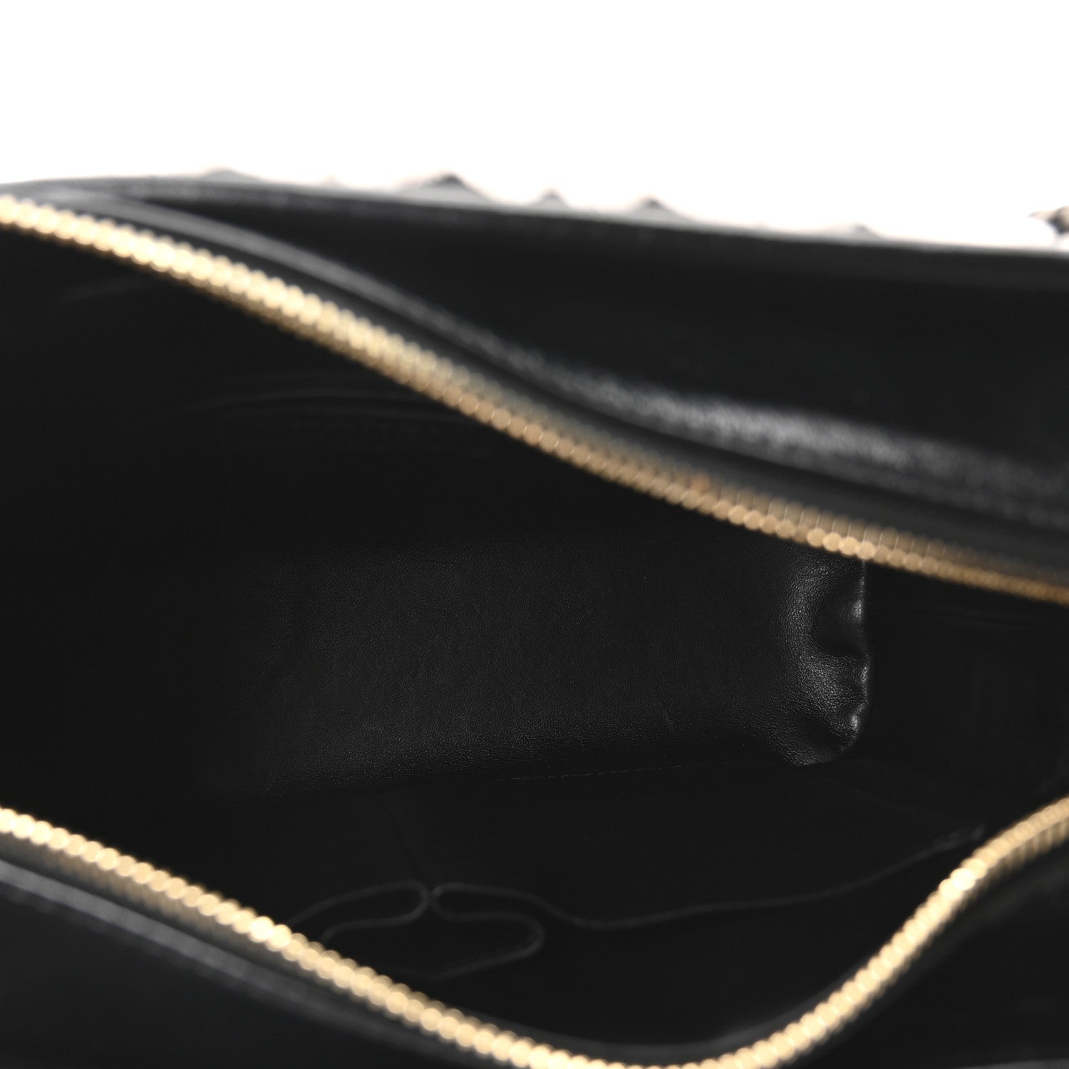 Wool Calfskin Medium Gabrielle Hobo Black White