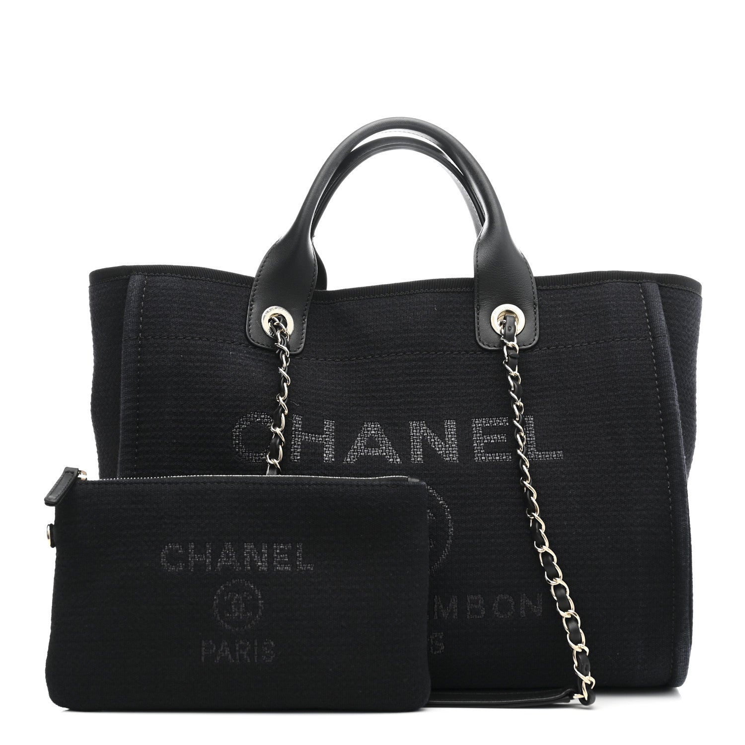 Mixed Fibers Small Deauville Tote Black