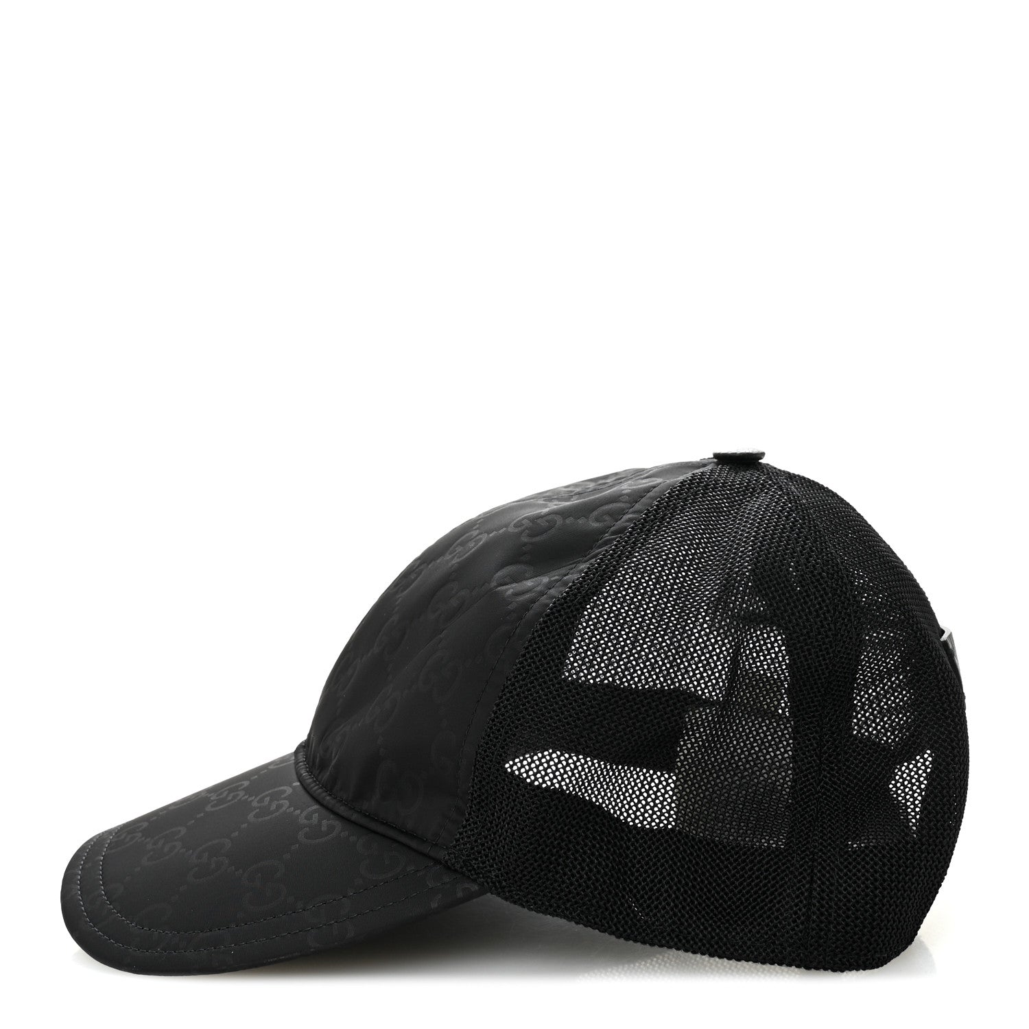 GG Supreme Monogram Baseball Hat S 57 Black