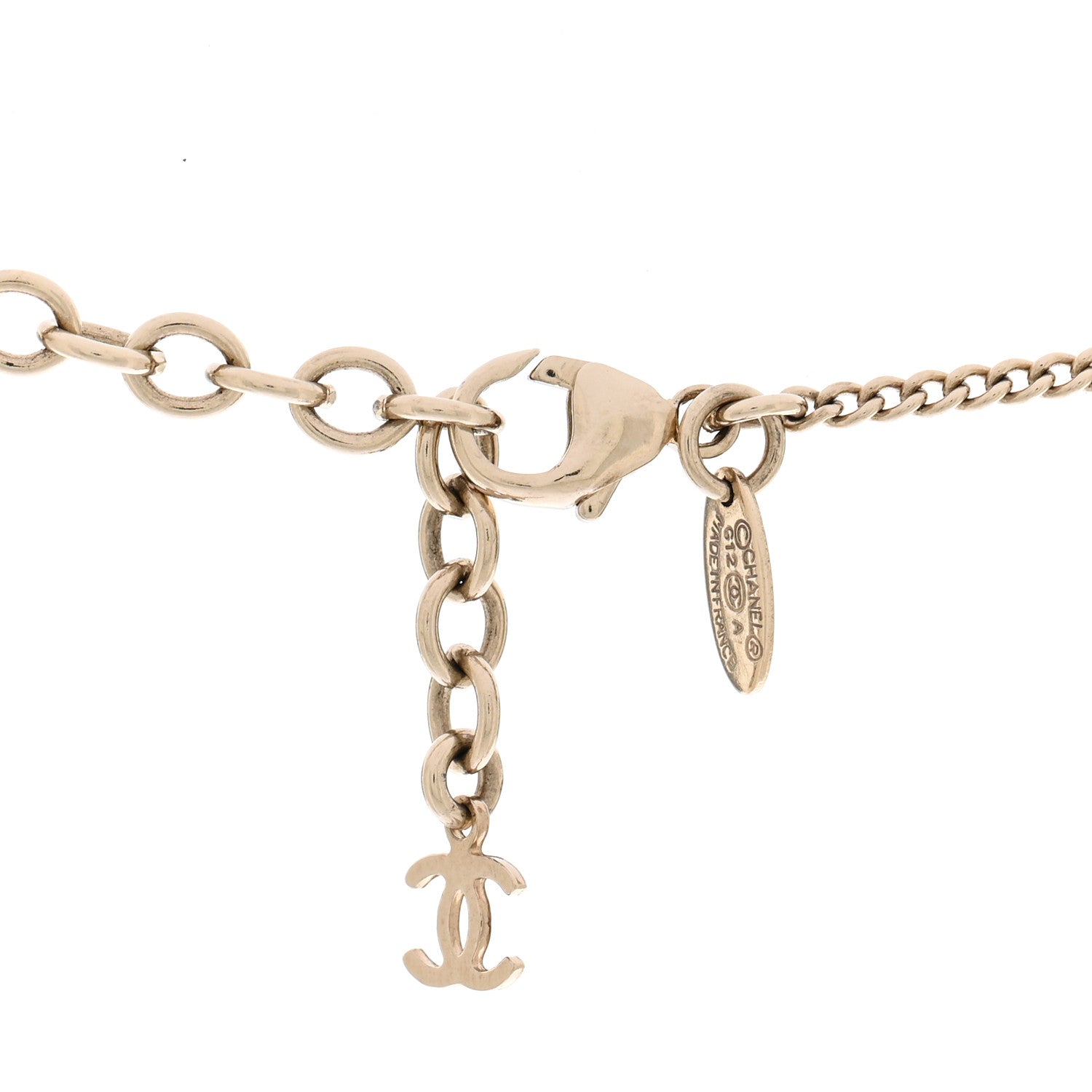 Resin Glitter CC Necklace Gold Silver