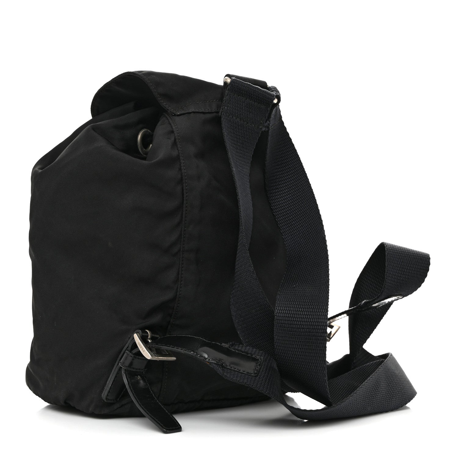 Nylon Vela Mini Cinch Backpack Black