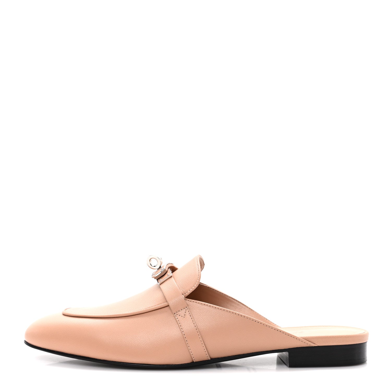 Calfskin Oz Mules 39 Beige Nude