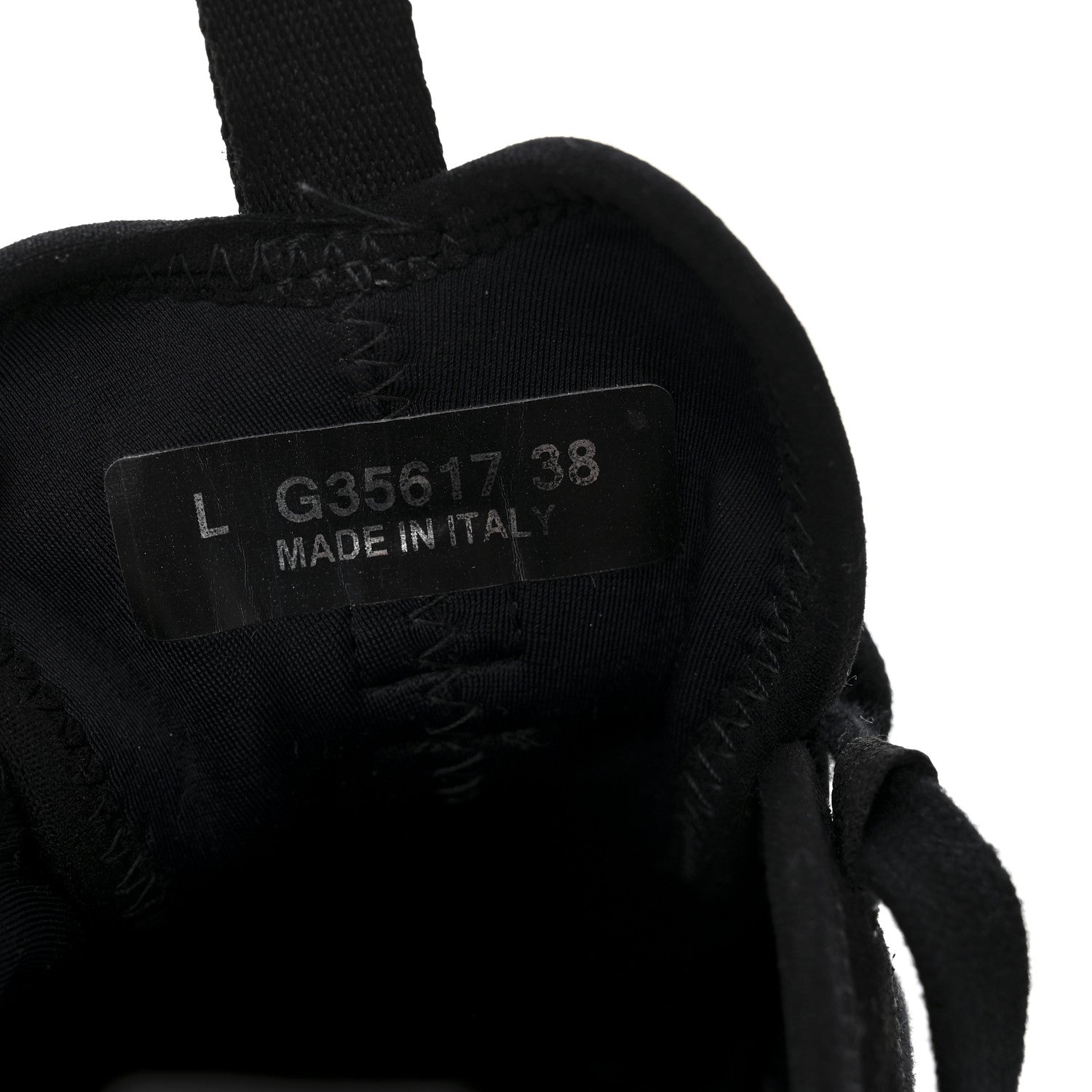 Velvet Calfskin Mixed Fibers CC Sneakers 38 Black