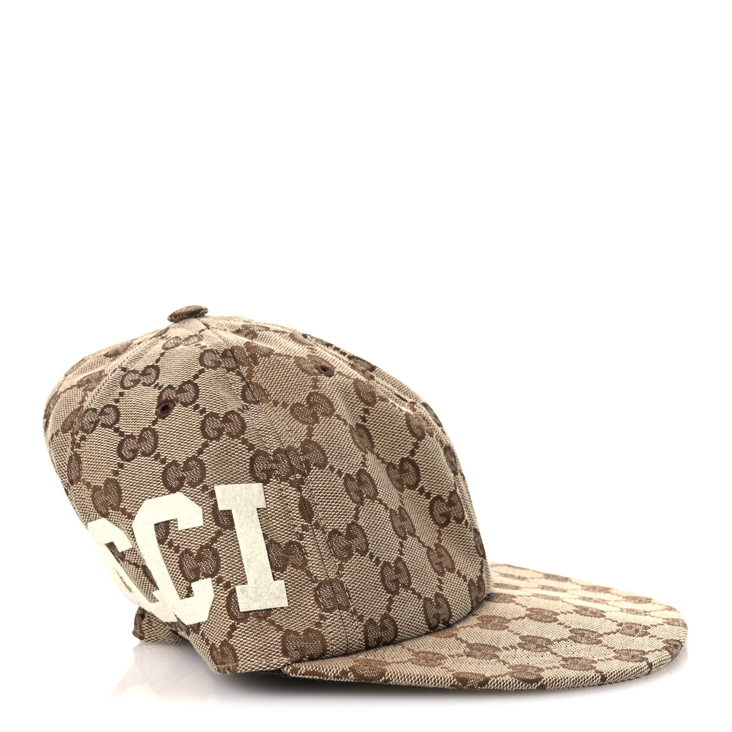 Monogram Patch Logo Soft Baseball Hat S Beige Cocoa