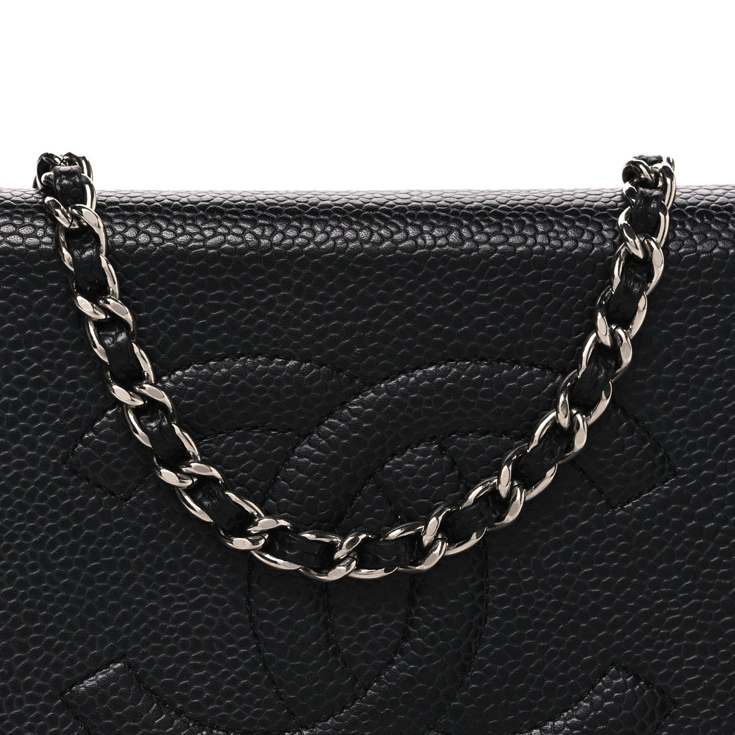 Shiny Aged Calfskin Quilted Mini Nano Kelly Shopper Black