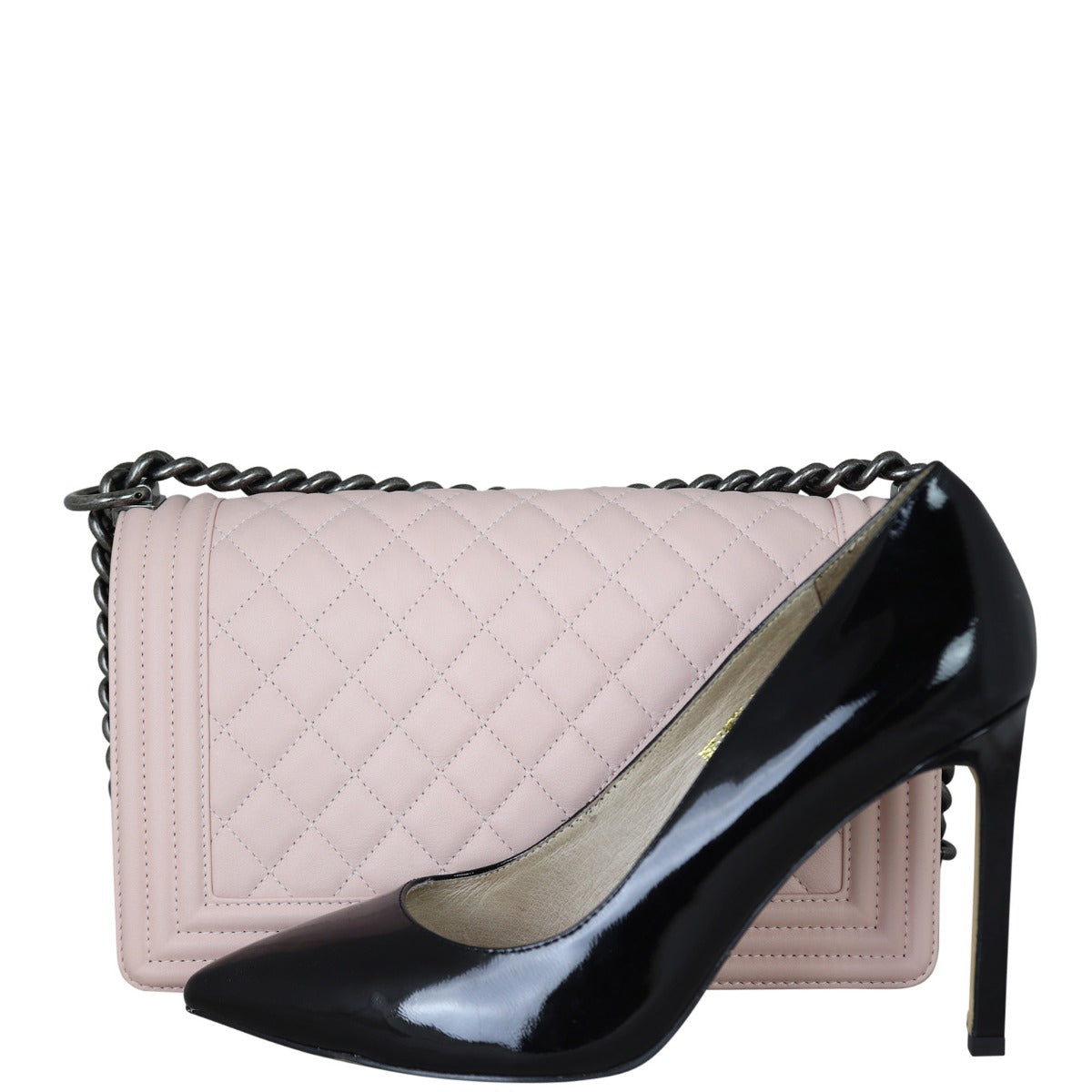 Chanel Boy Old Medium | Pale Pink