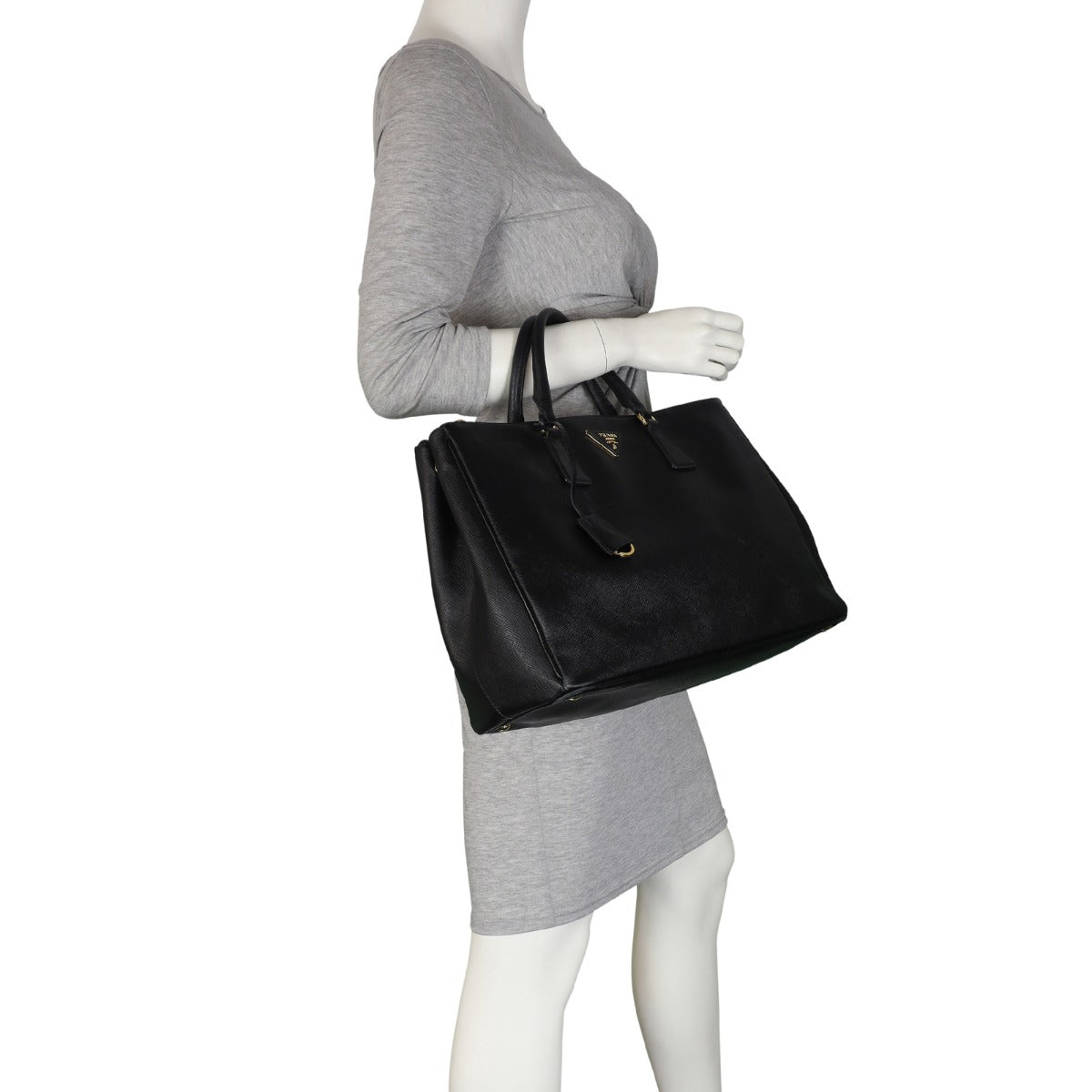 Prada Saffiano Lux Galleria Double Zip Tote Large