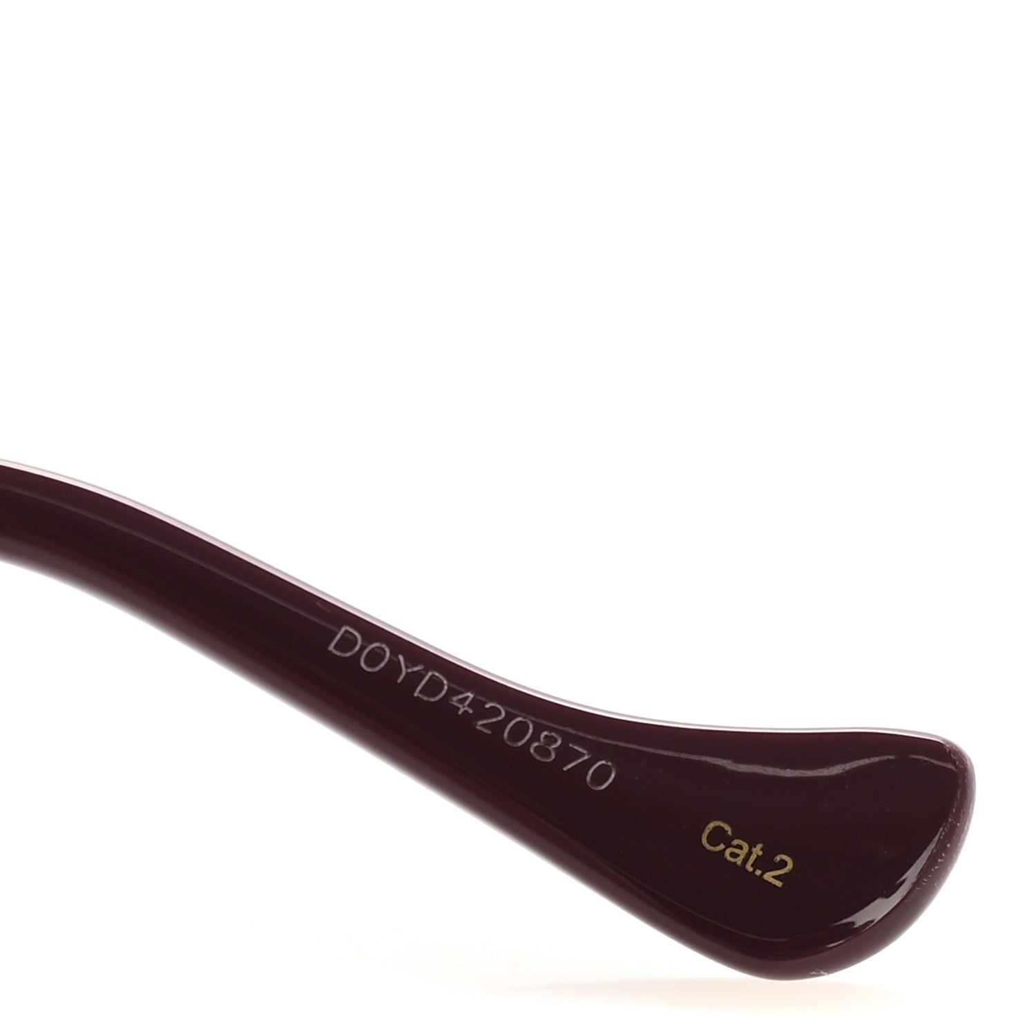 Acetate Rectangular Frame Chain Sunglasses GG1022S Burgundy