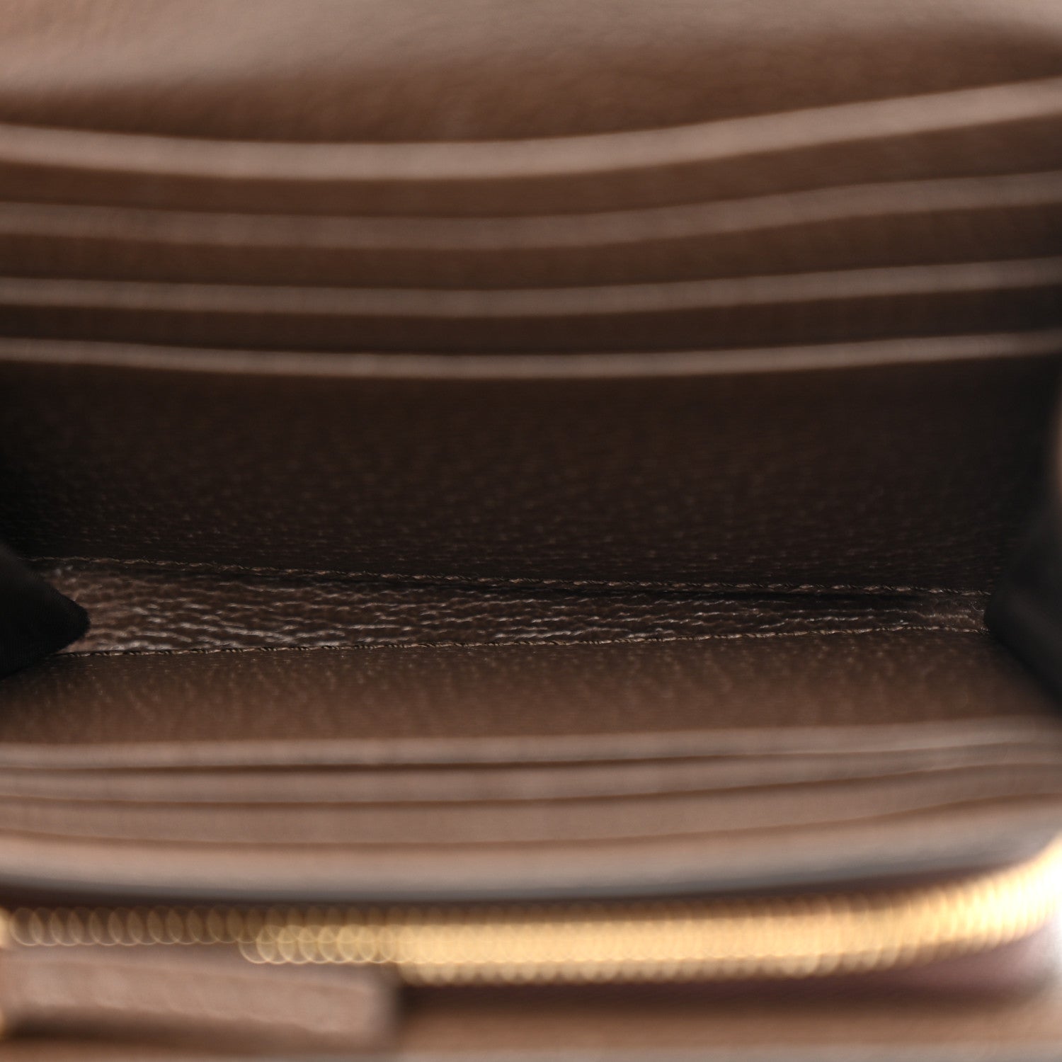 GG Supreme Monogram Textured Calfskin Web Ophidia Card Case Wallet Beige Ebony New Acero