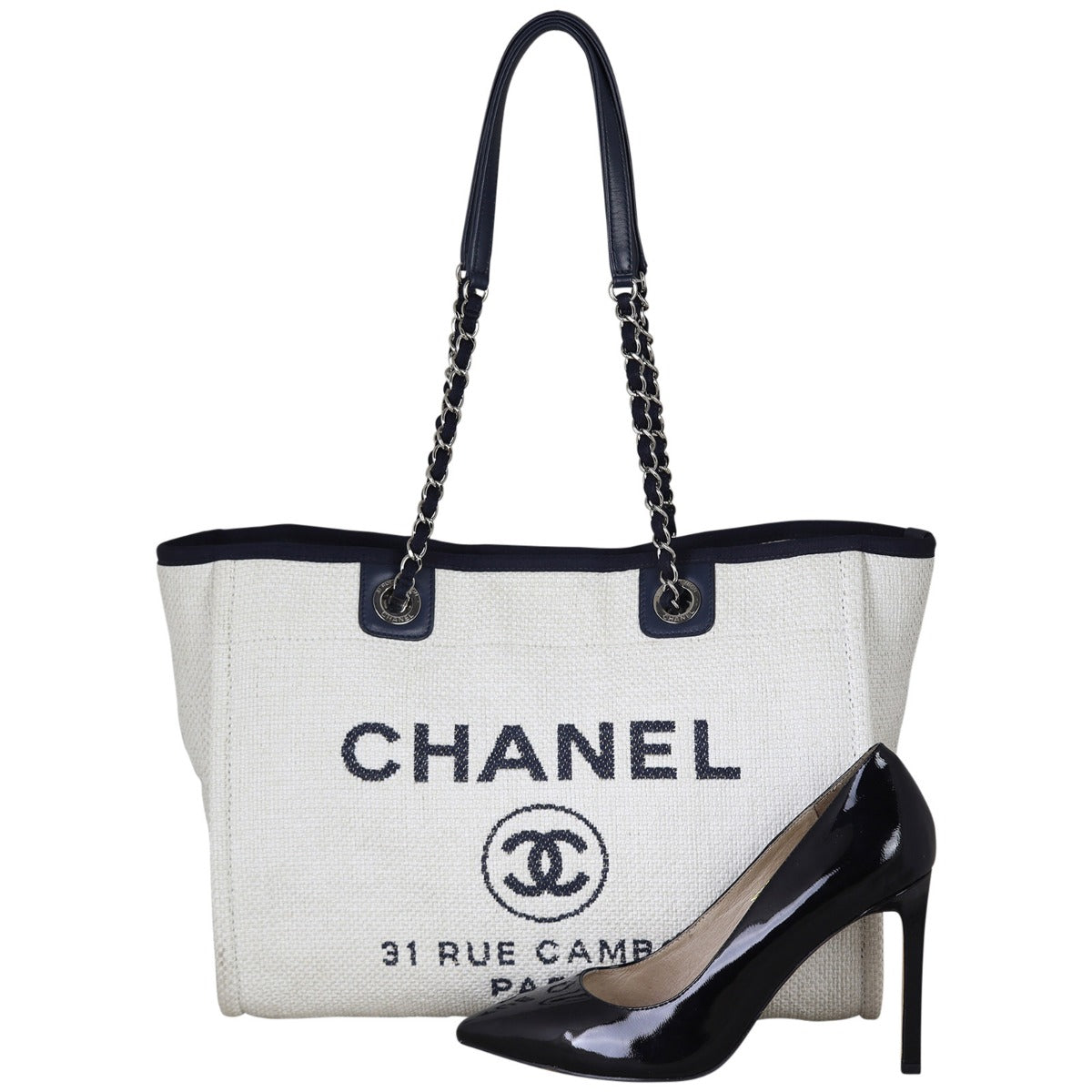 Chanel Deauville Small Tote | White