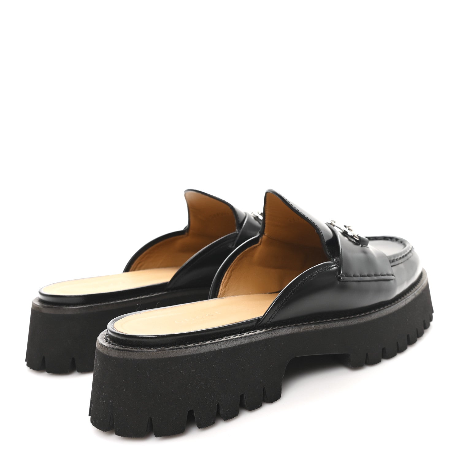 Magnum Calfskin Womens Horsebit Platform Mules 41 Black