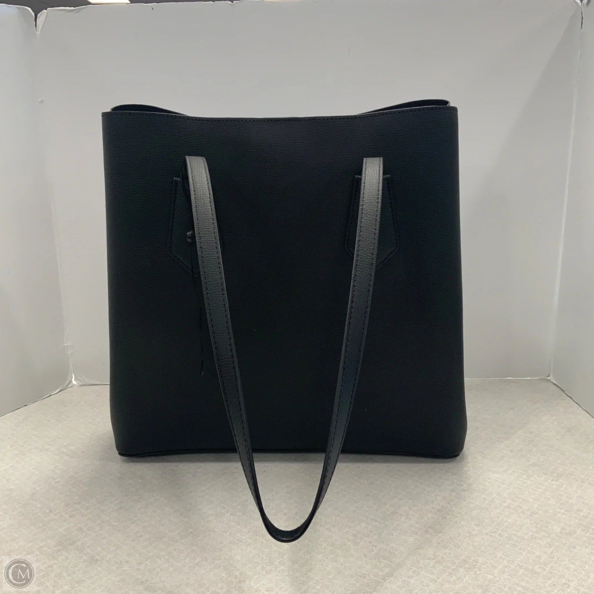 Handbag Leather By Dkny, Size: Large