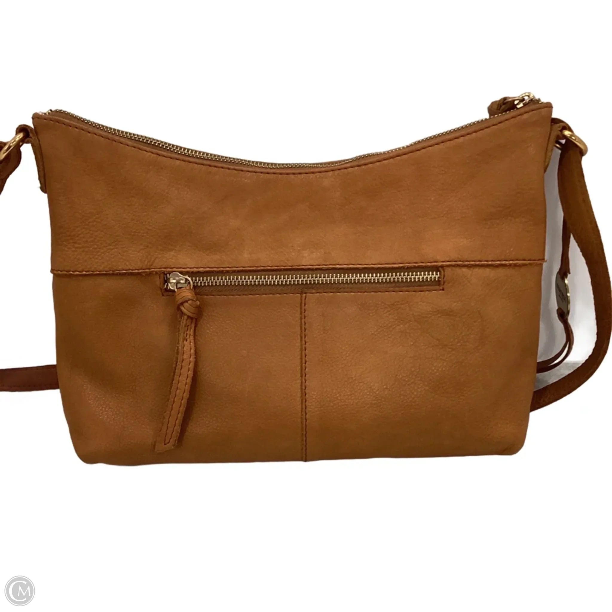 Handbag Leather By Margot, Size: Medium