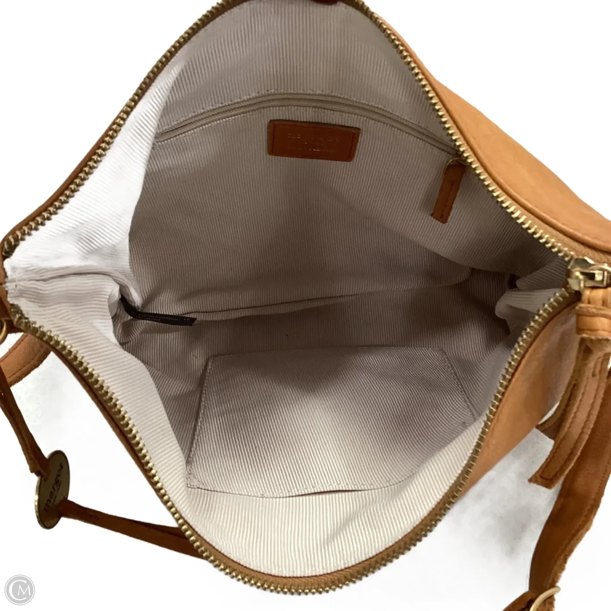 Handbag Leather By Margot, Size: Medium